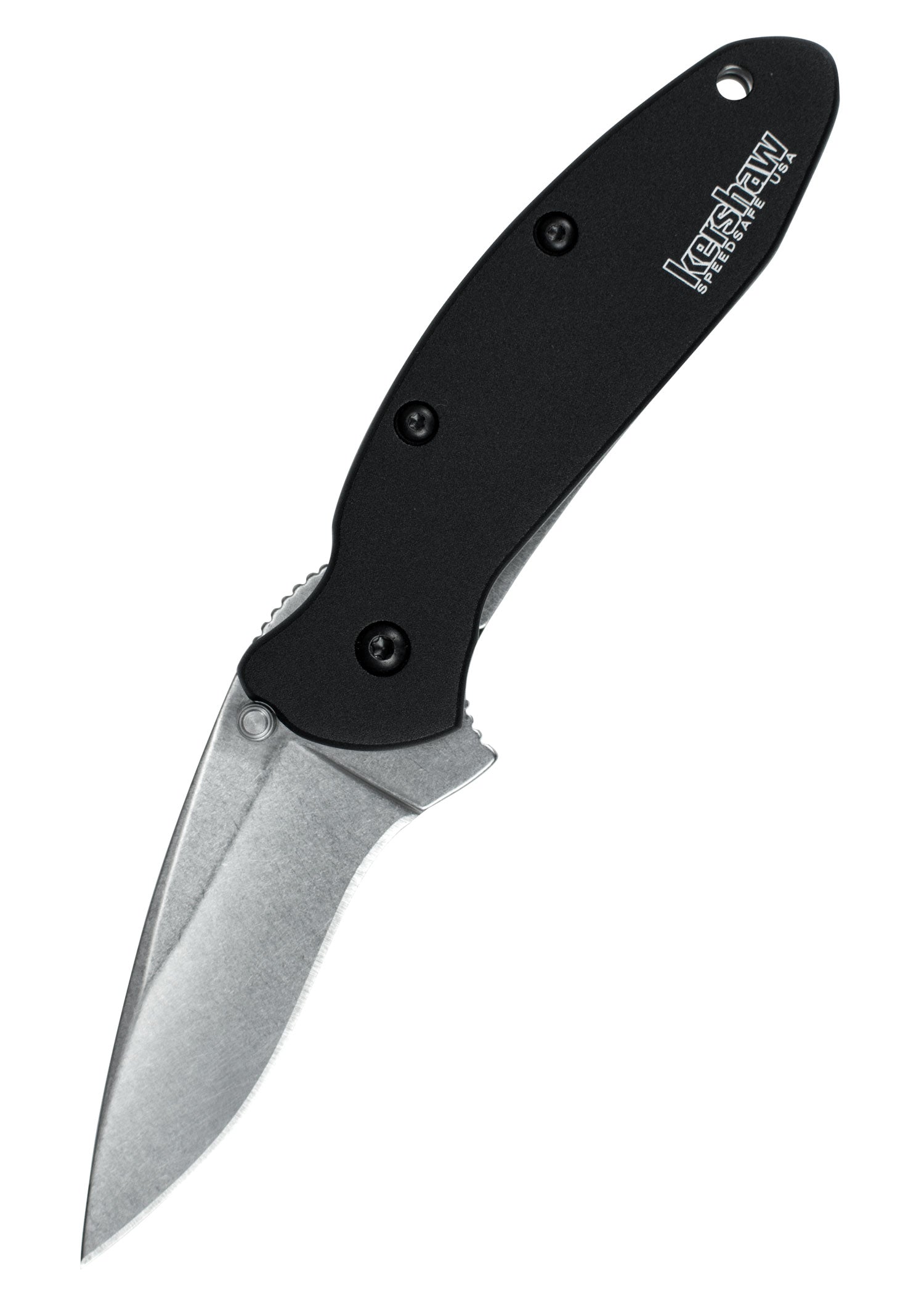 Imagen única de: Navaja Kershaw Scallion Negra, Stonewash