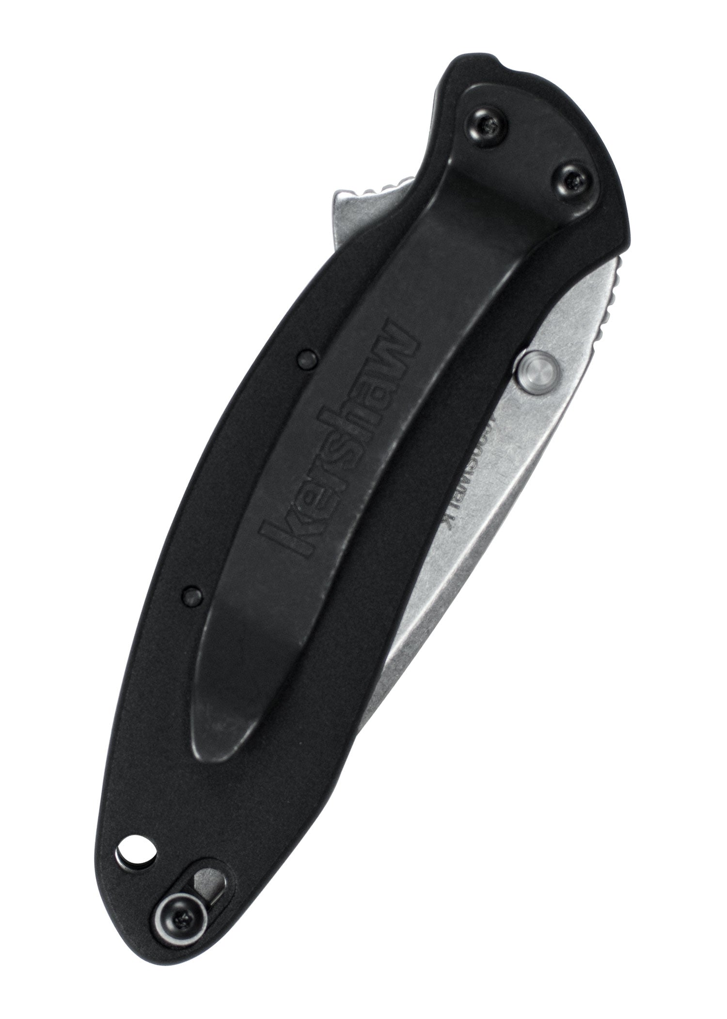 Imagen única de: Navaja Kershaw Scallion Negra, Stonewash