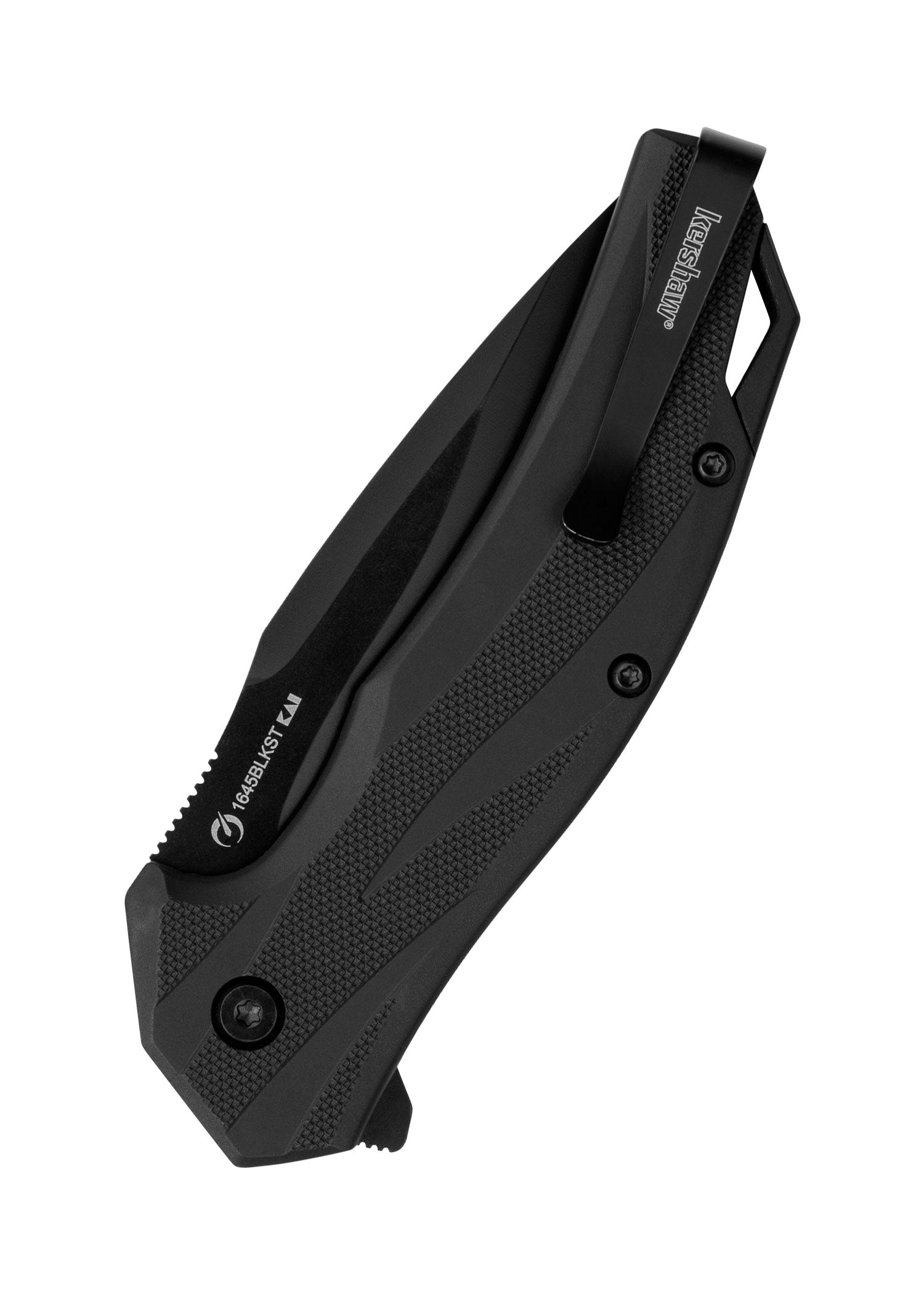 Imagen única de: Navaja Kershaw Lateral, Negra, Filo Dentado