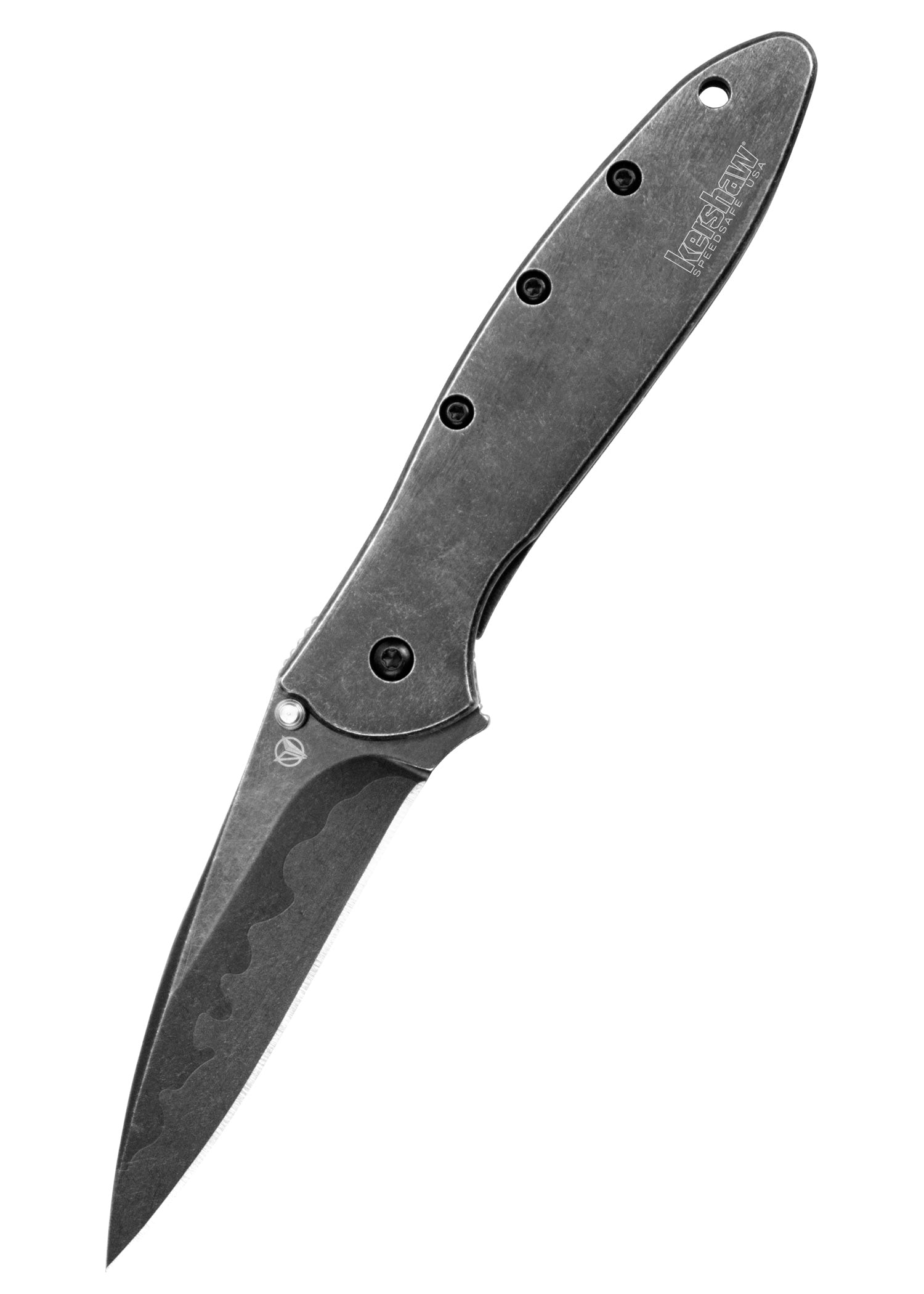 Imagen única de: Navaja De Bolsillo Kershaw Leek, Hoja Compuesta, Blackwash