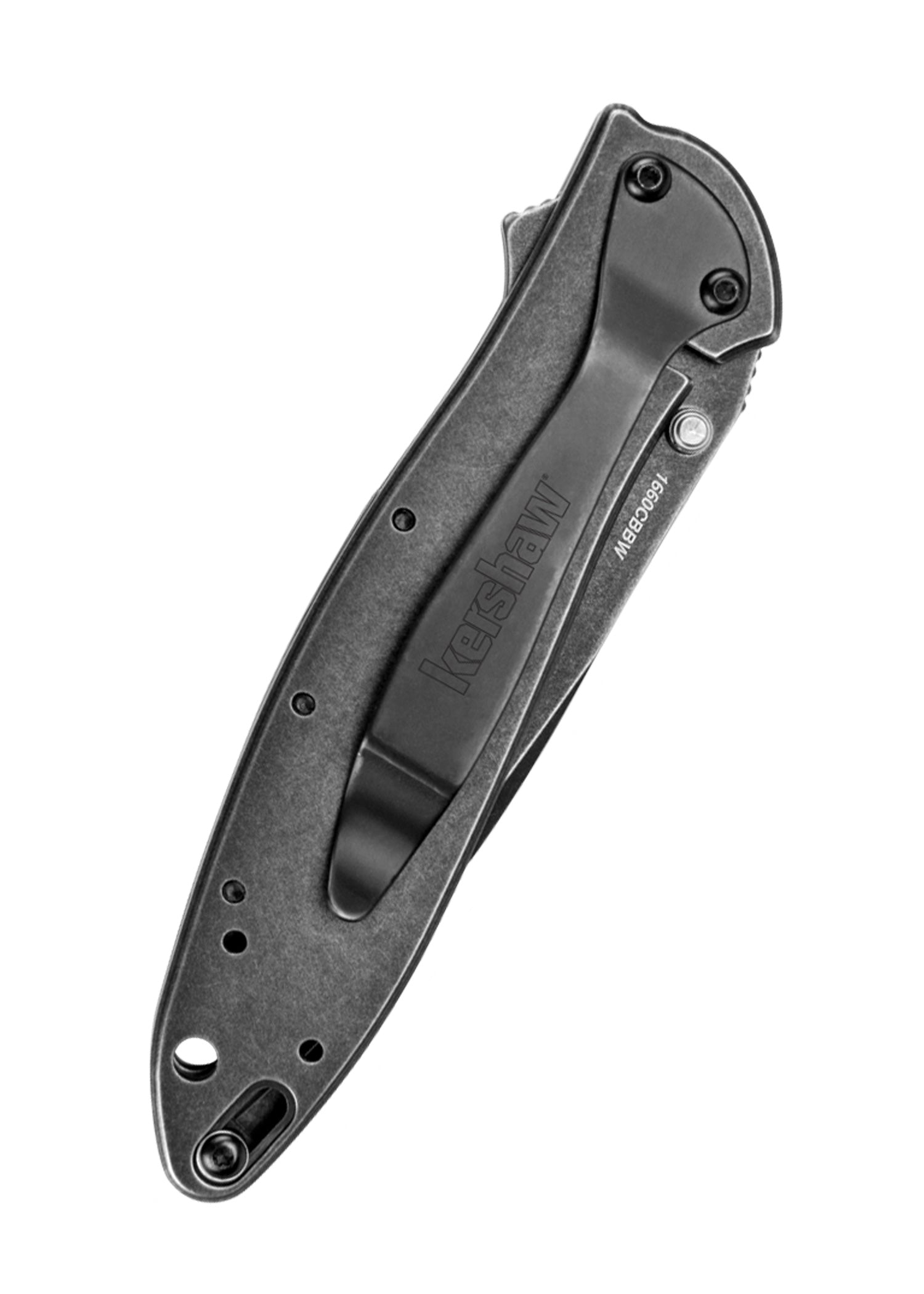 Imagen única de: Navaja De Bolsillo Kershaw Leek, Hoja Compuesta, Blackwash