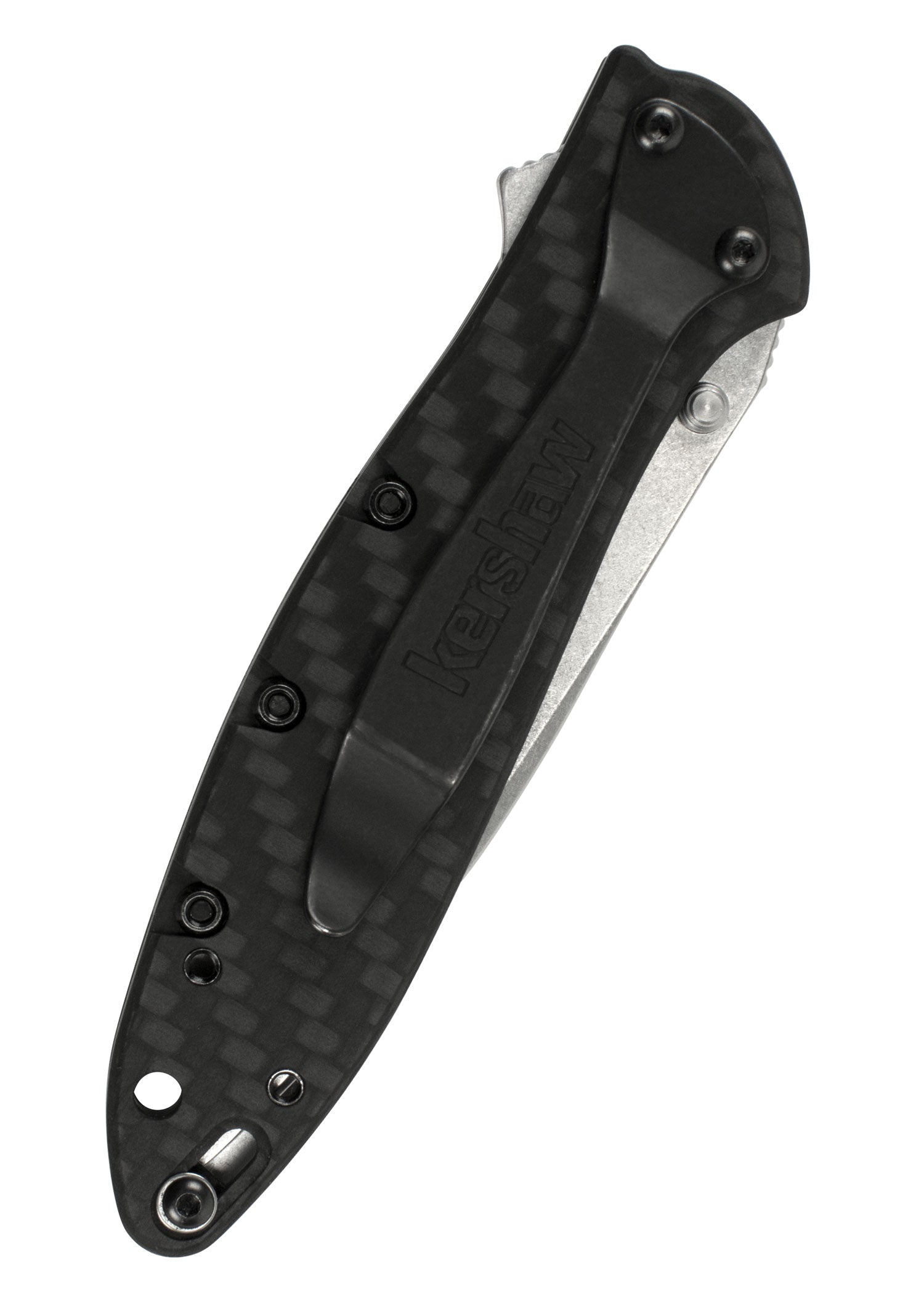 Imagen única de: Navaja Kershaw Leek Cpm154, Fibra De Carbono, Lavado A La Piedra