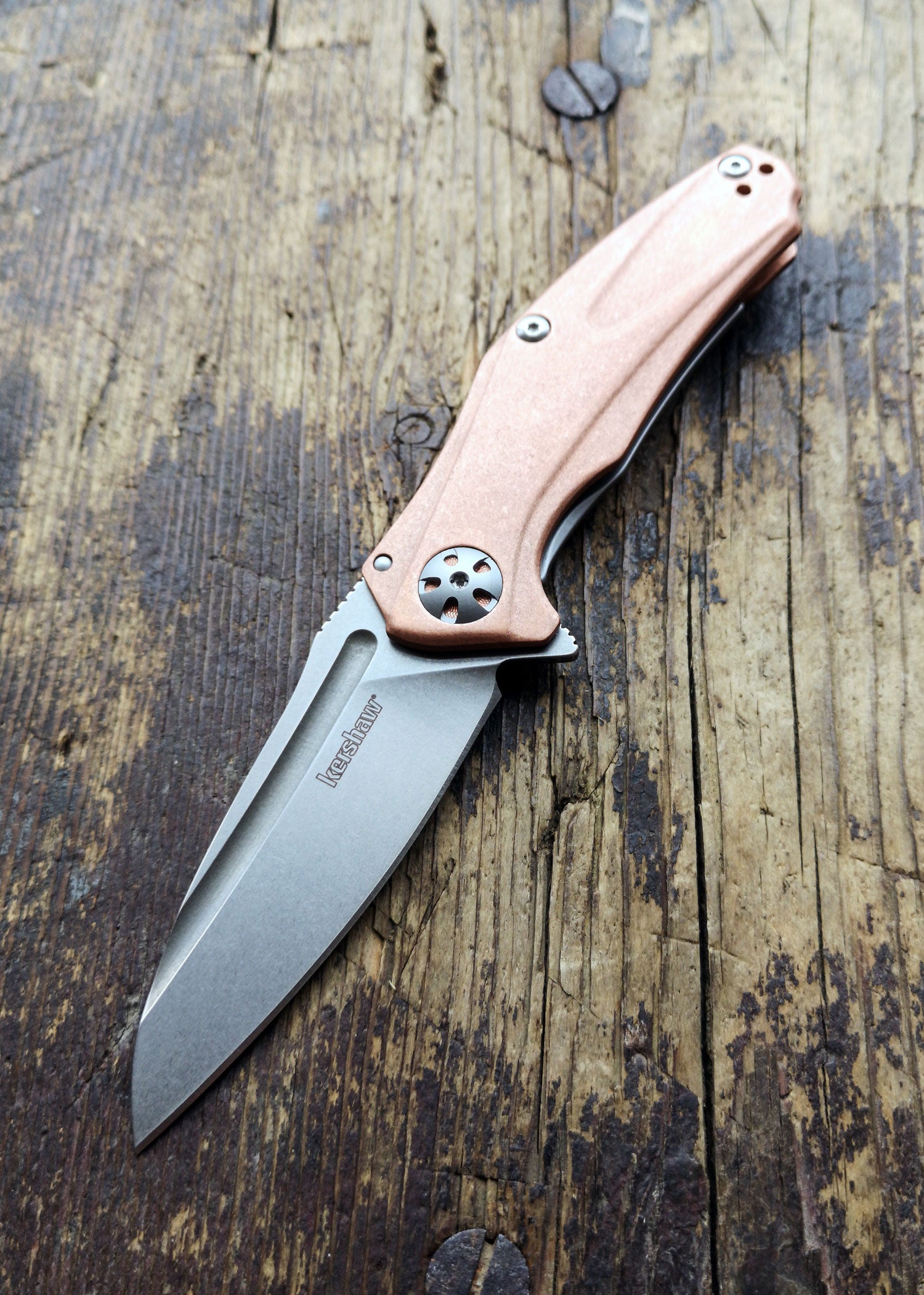 Imagen única de: Navaja Kershaw Natrix, Cobre