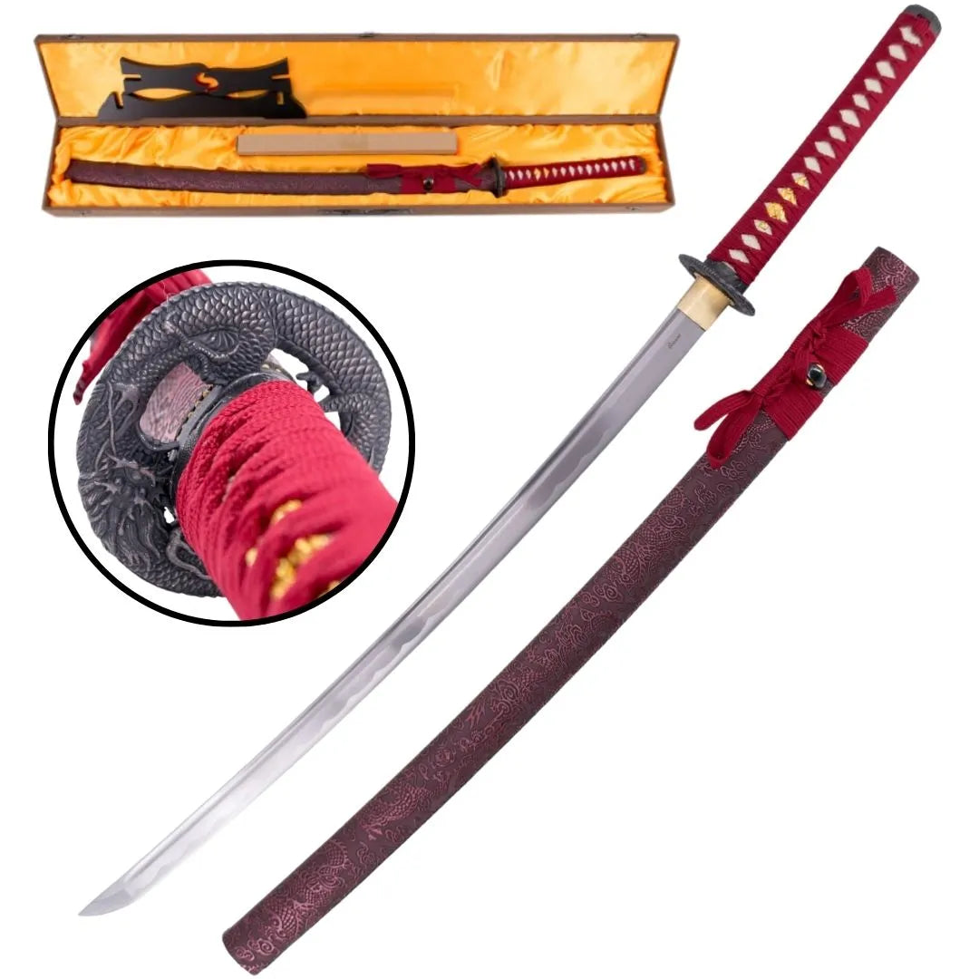 Imagen única de: Katana Funcional Afilada Roja S6037