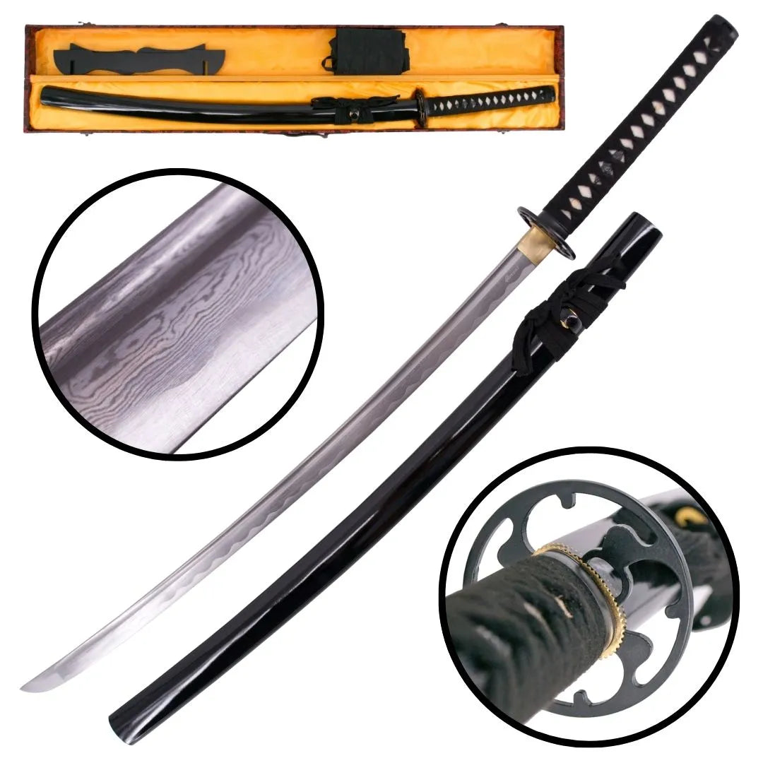 Imagen única de: Katana Funcional Acero De Damasco S2240