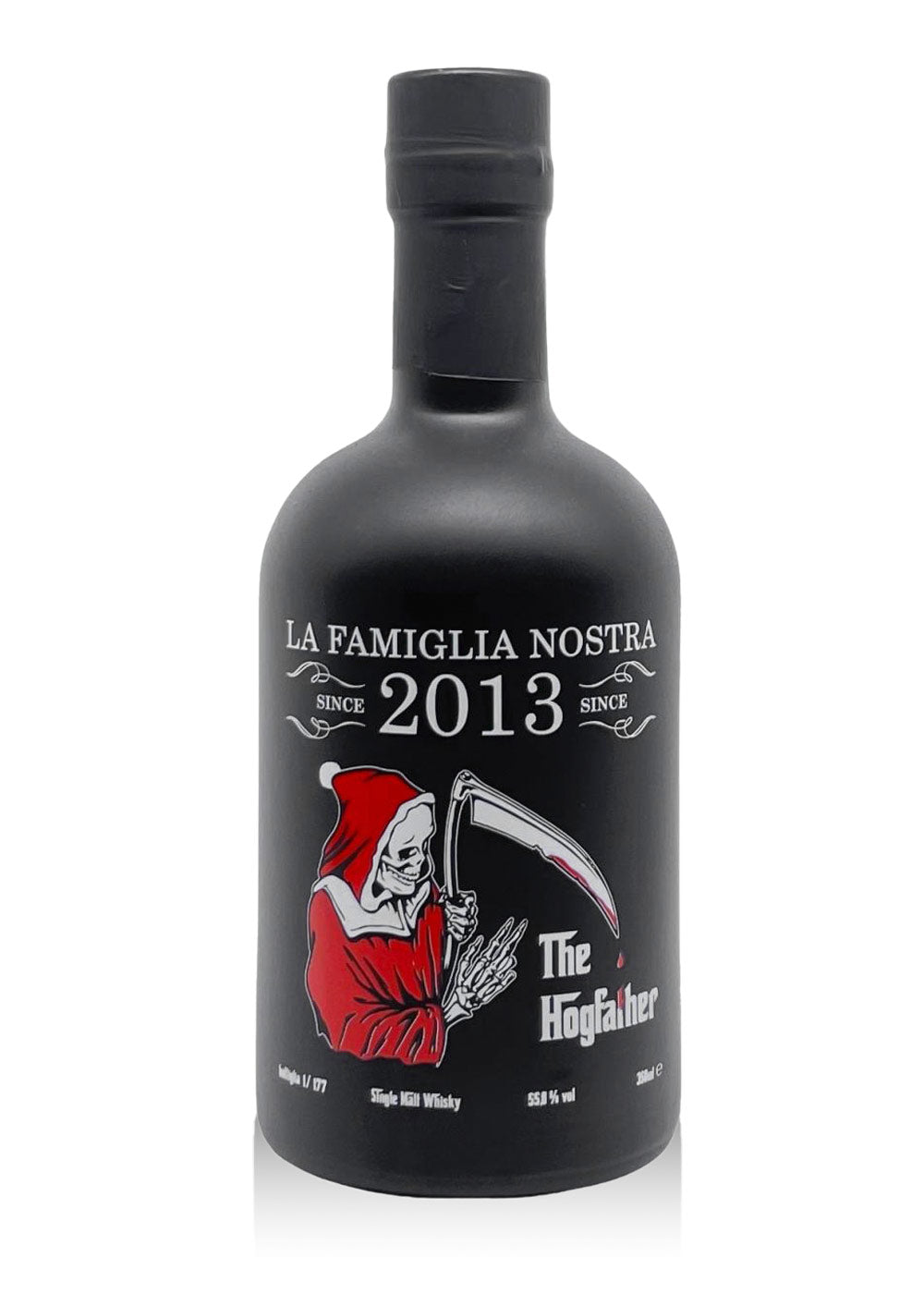 Imagen única de: La Famiglia Nostra Lfn – Hogfather 3 – Whisky 55,8% Vol. Alquitrán, 350Ml