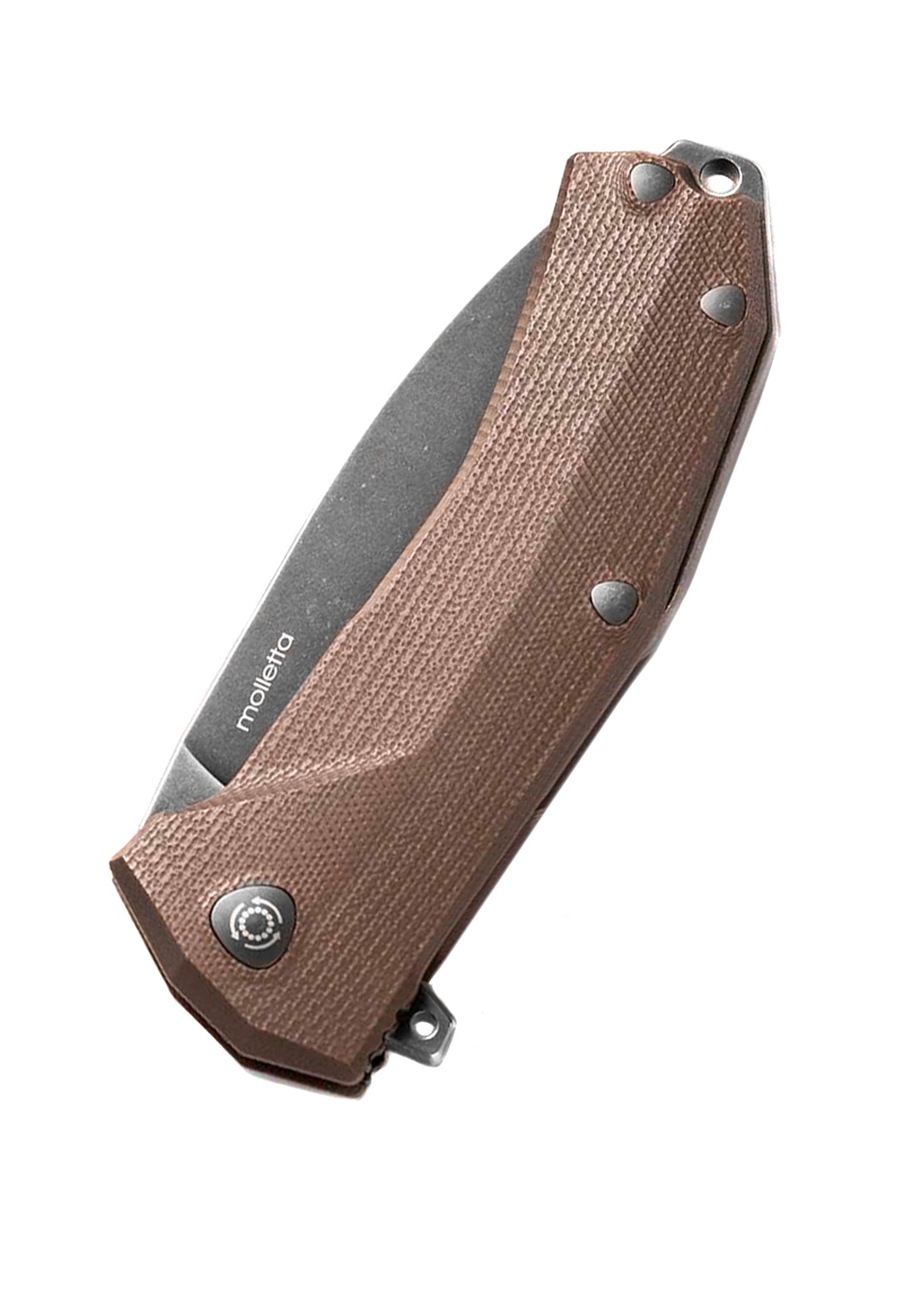 Imagen única de: Navaja De Bolsillo Kur Negra, Mango Marrón, Lionsteel