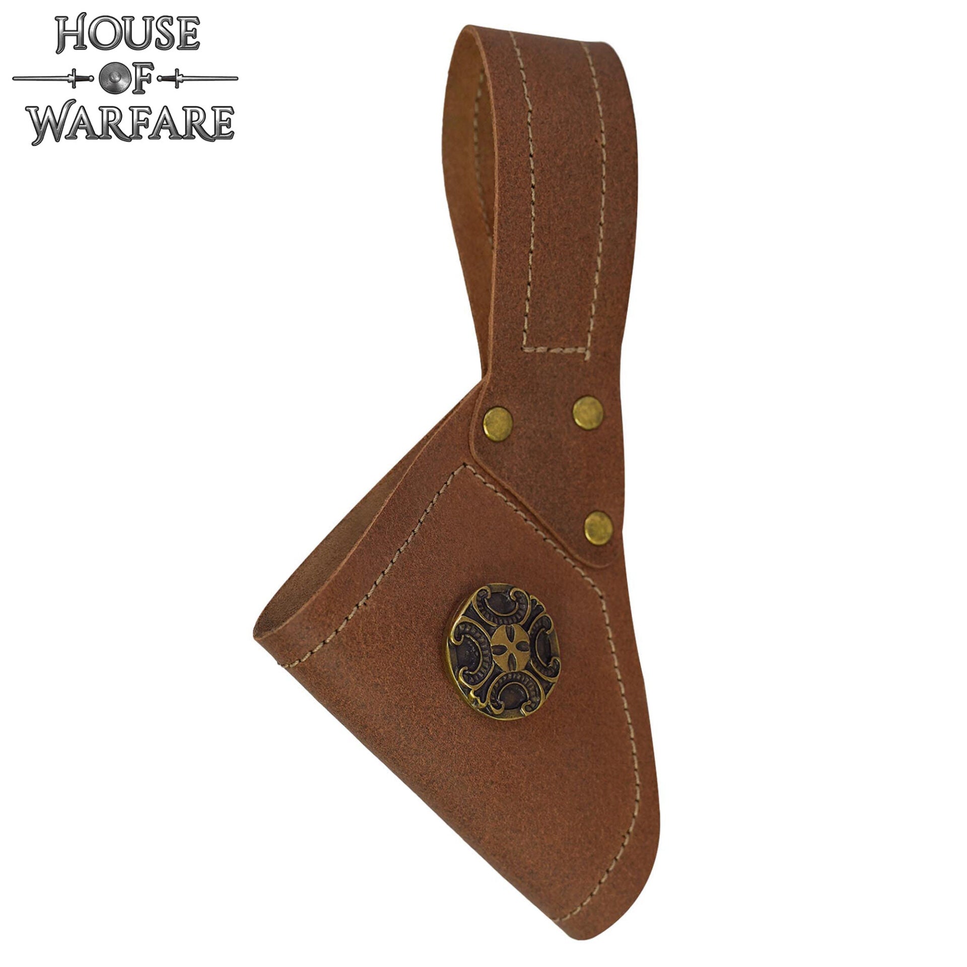 Imagen única de: Espada Medieval de Cuero Diseño Rana Cruz Antigua