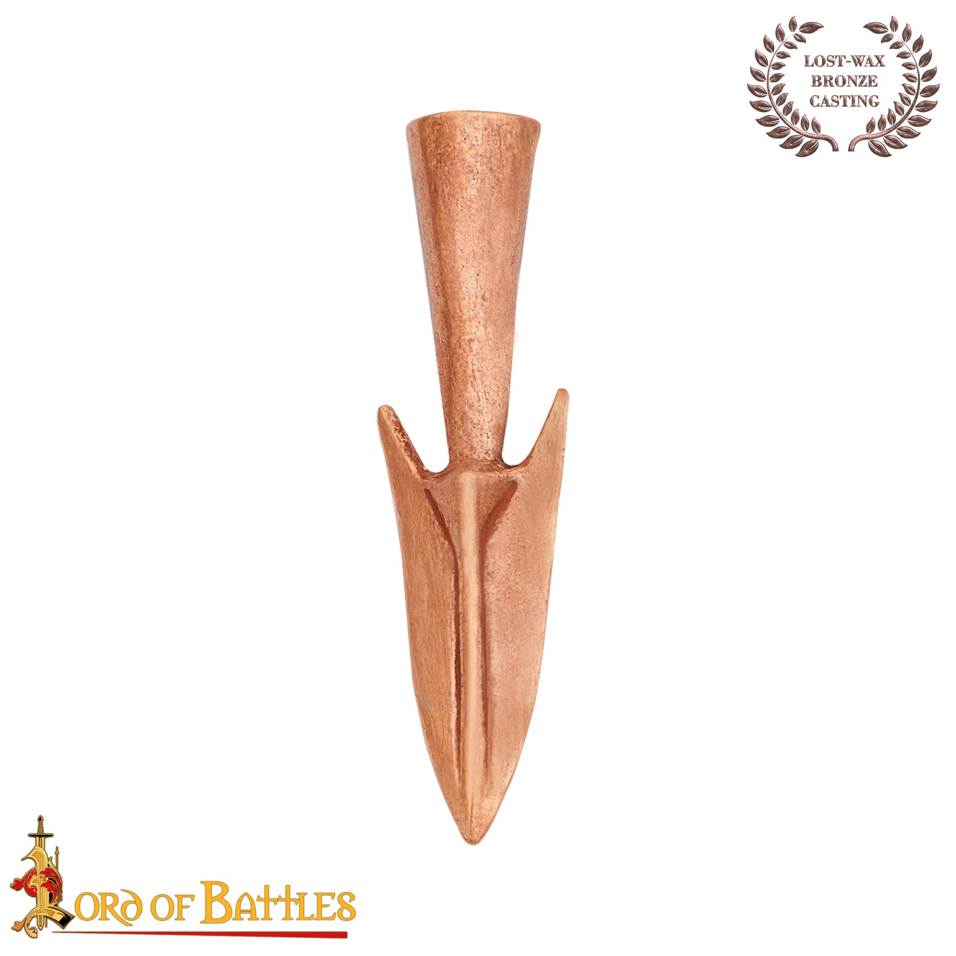 Imagen única de: Punta de Flecha Romana de Bronce del Siglo I-iii Fundida a la Cera Perdida | 5,5 Cm