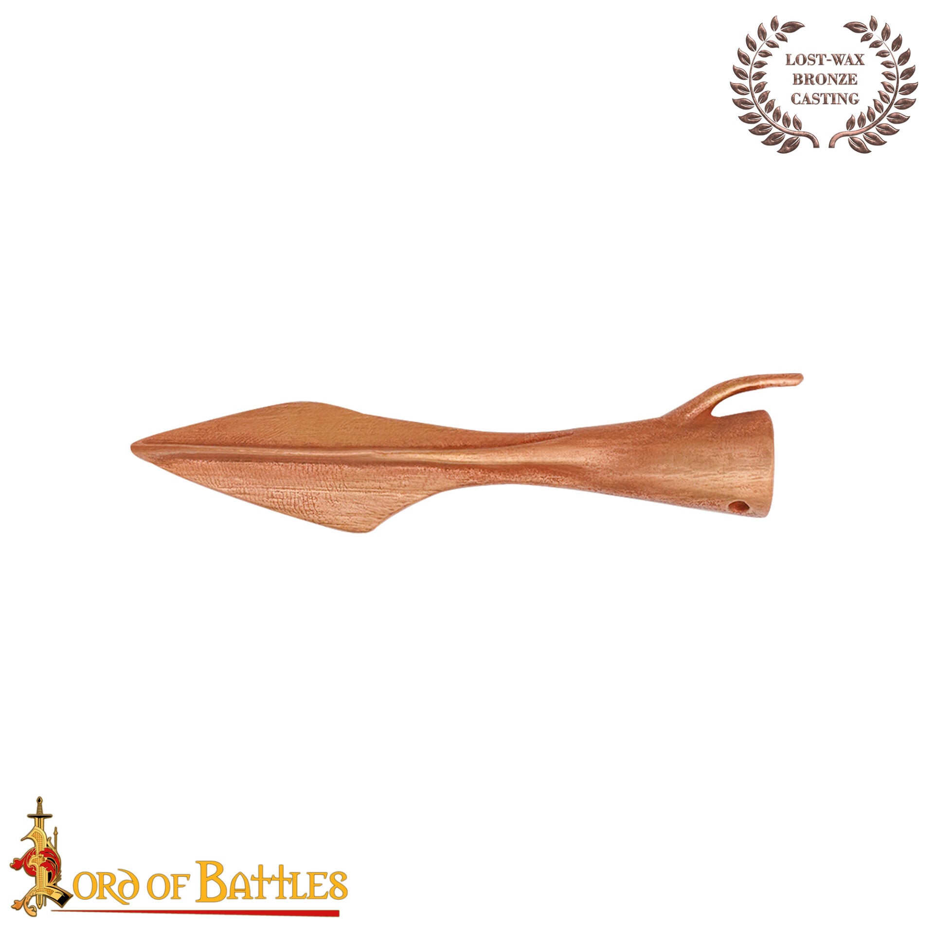 Imagen única de: Punta de Flecha de Bronce Fundido a la Cera Perdida de la Edad del Bronce Tardío, 5,5 Cm