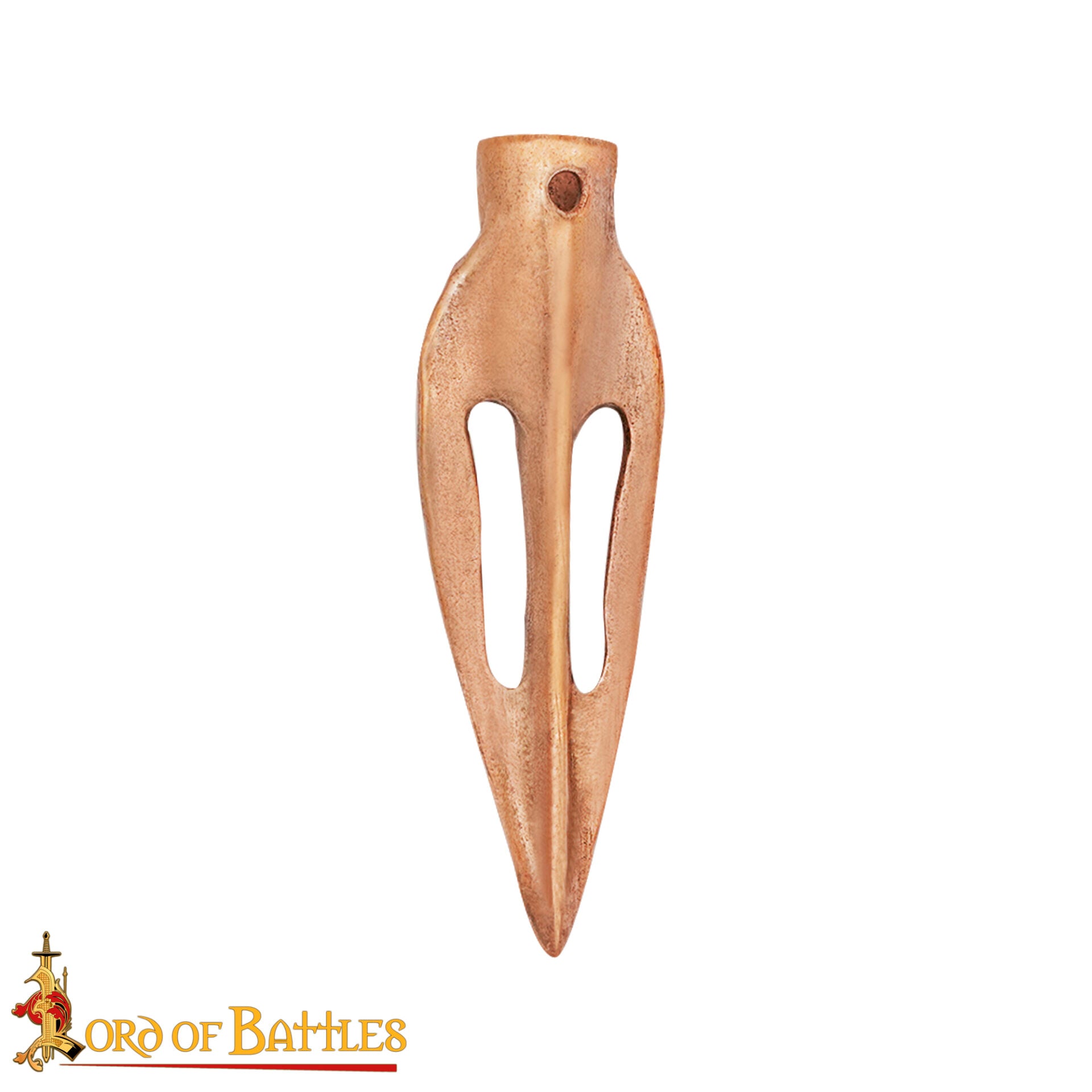 Imagen única de: Punta de Flecha de Bronce Fundido a la Cera Perdida con Hoja Perforada Siglos Viii-v A.c. 3,5 Cm