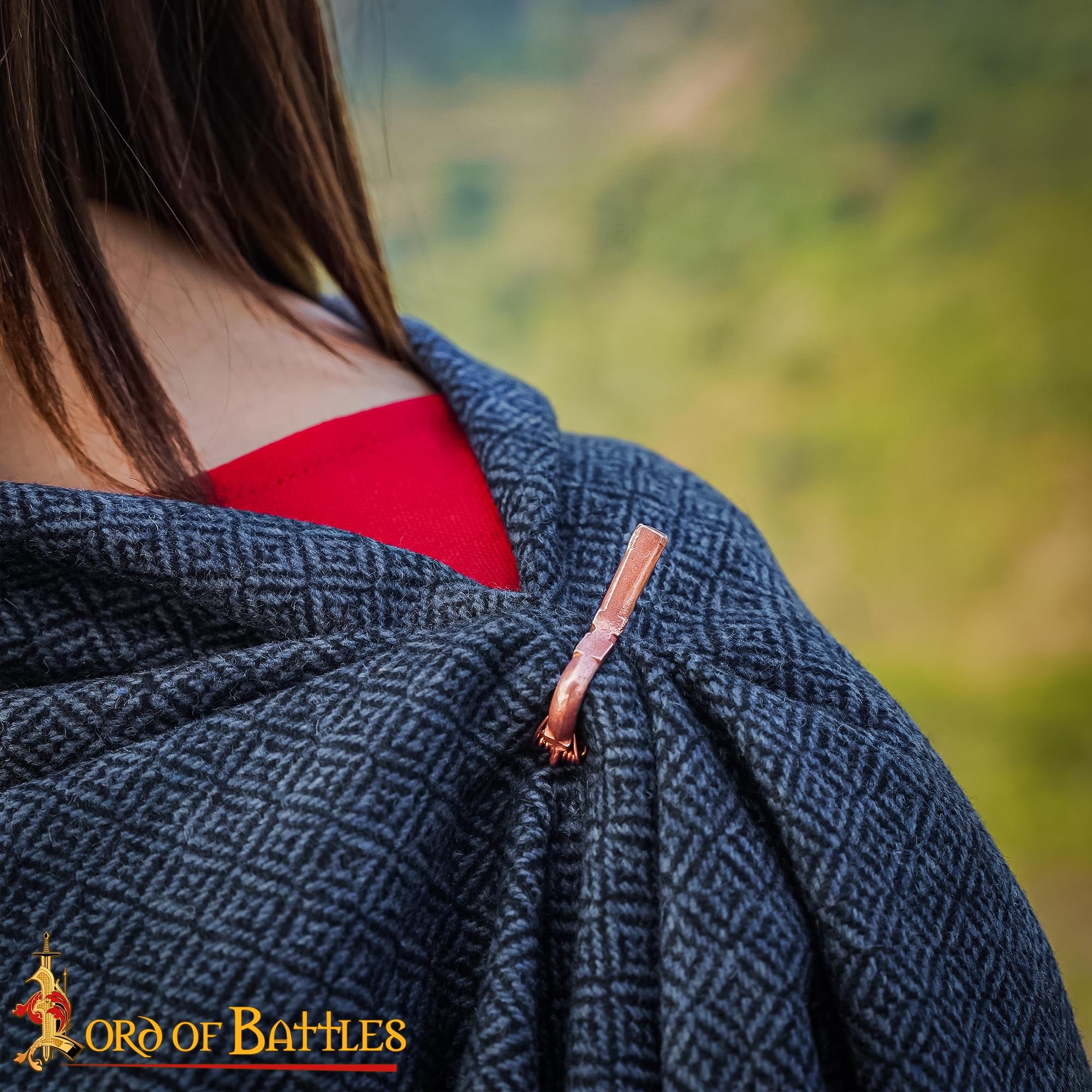 Imagen única de: Broche de Peroné de Rodilla de Bronce Romano del Siglo Iii - Fundición a la Cera Perdida