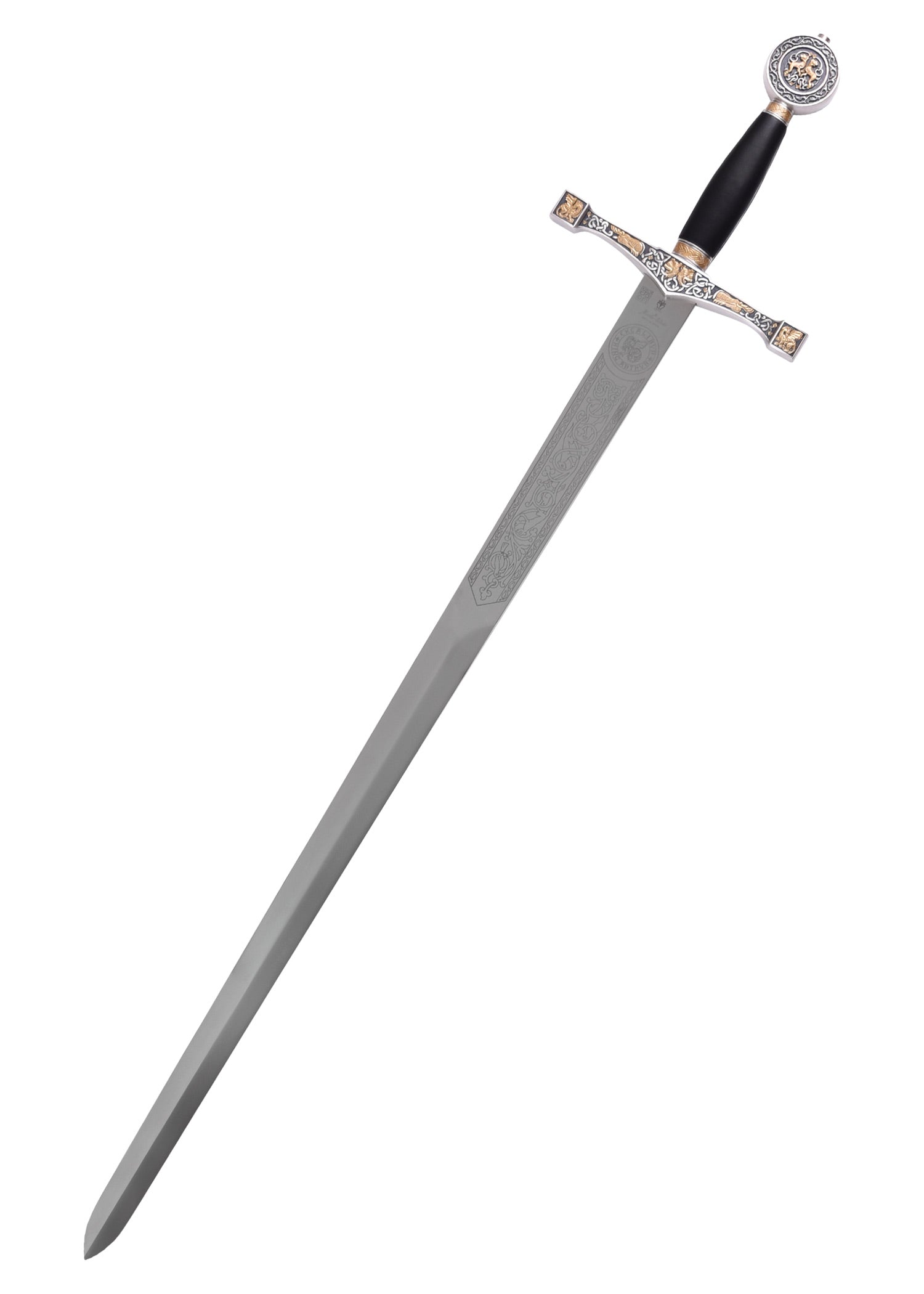 Imagen única de: Espada Excalibur Con Decoración Dorada.