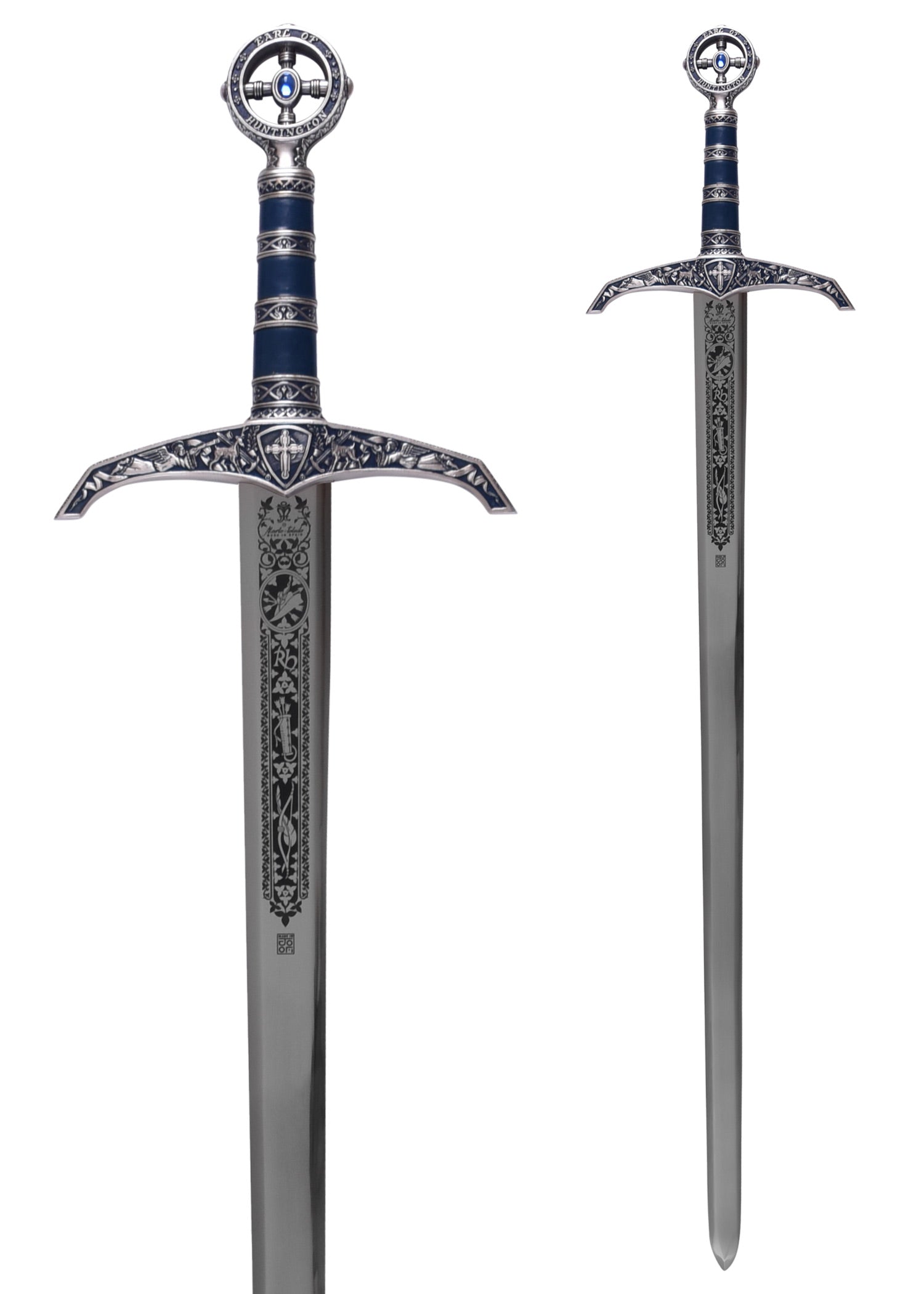 Imagen única de: Espada Robin Hood, Plateada/azul, Con Grabado Decorativo
