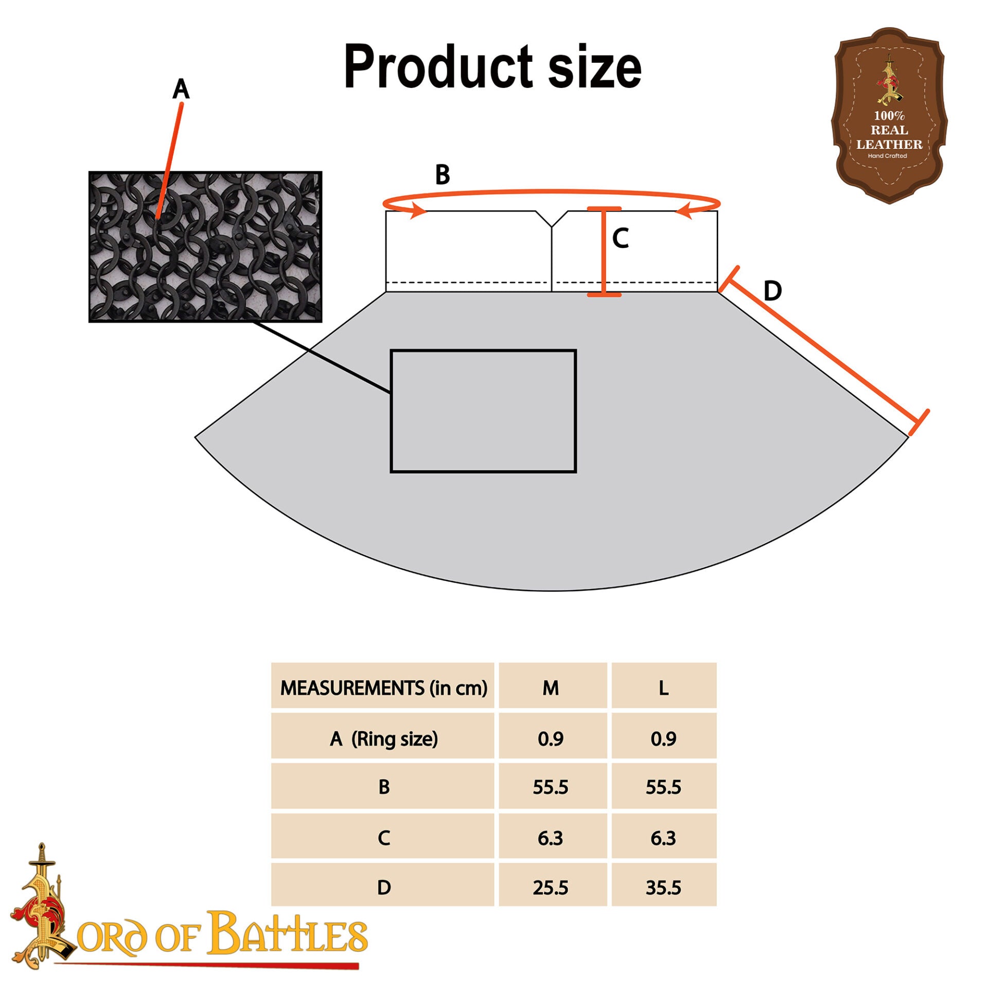 Imagen única de: Cota de Malla Medieval Aventail - Anillo Redondo Remachado con Cúpula de 9 Mm con Anillos Sólidos Planos Alternos - Acero Dulce de Calibre 17 - Ideal para Larp, Cosplay y Disfraces de Cine