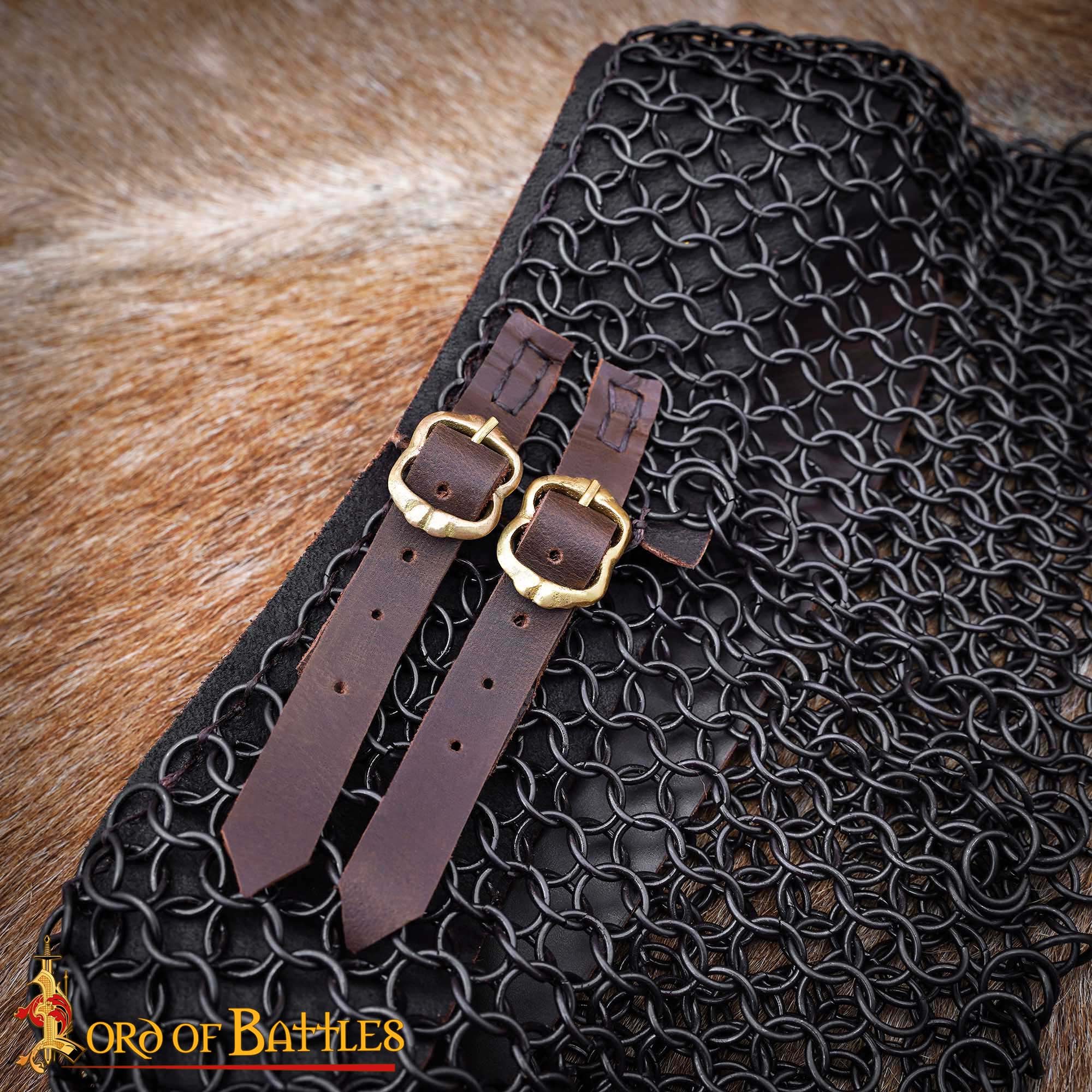 Imagen única de: Gorget de Cota de Malla / Estándar - 10mm Butted Round Ring - 16 Gauge, Mild Steel - Ideal For Stage Combat & Reenactments