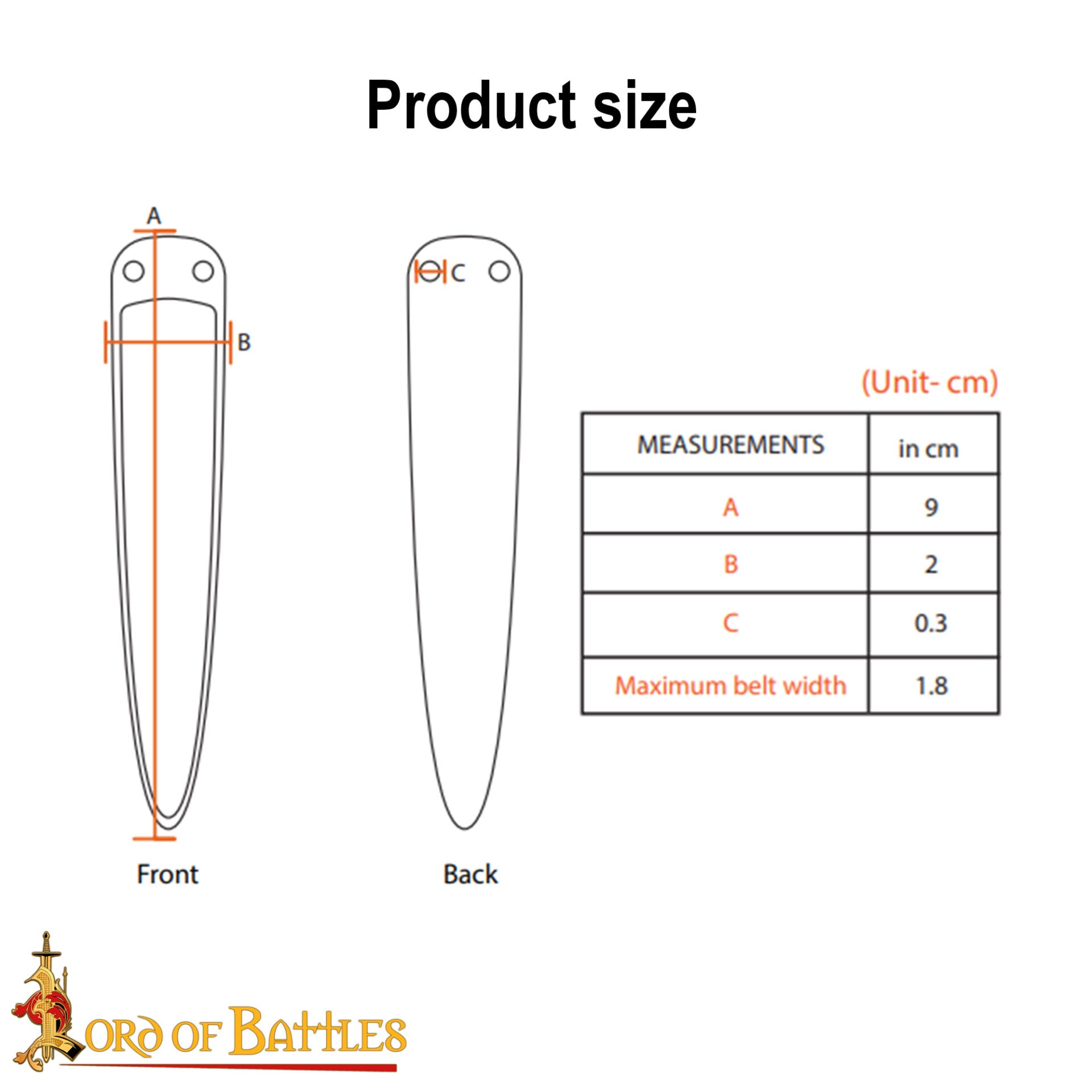 Imagen única de: Cinturón de Latón Macizo con Nudos Celtas Chape Accesorio Funcional para Ropa