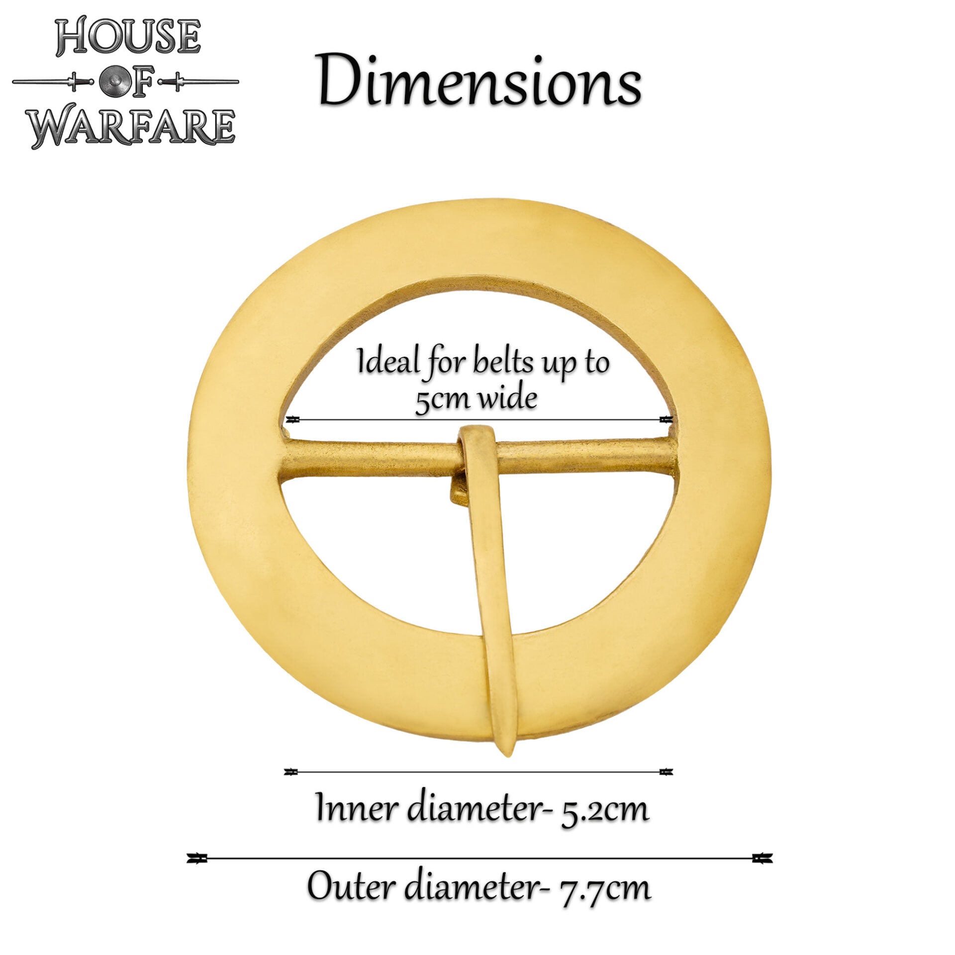 Imagen única de: Hebilla Redonda de Latón