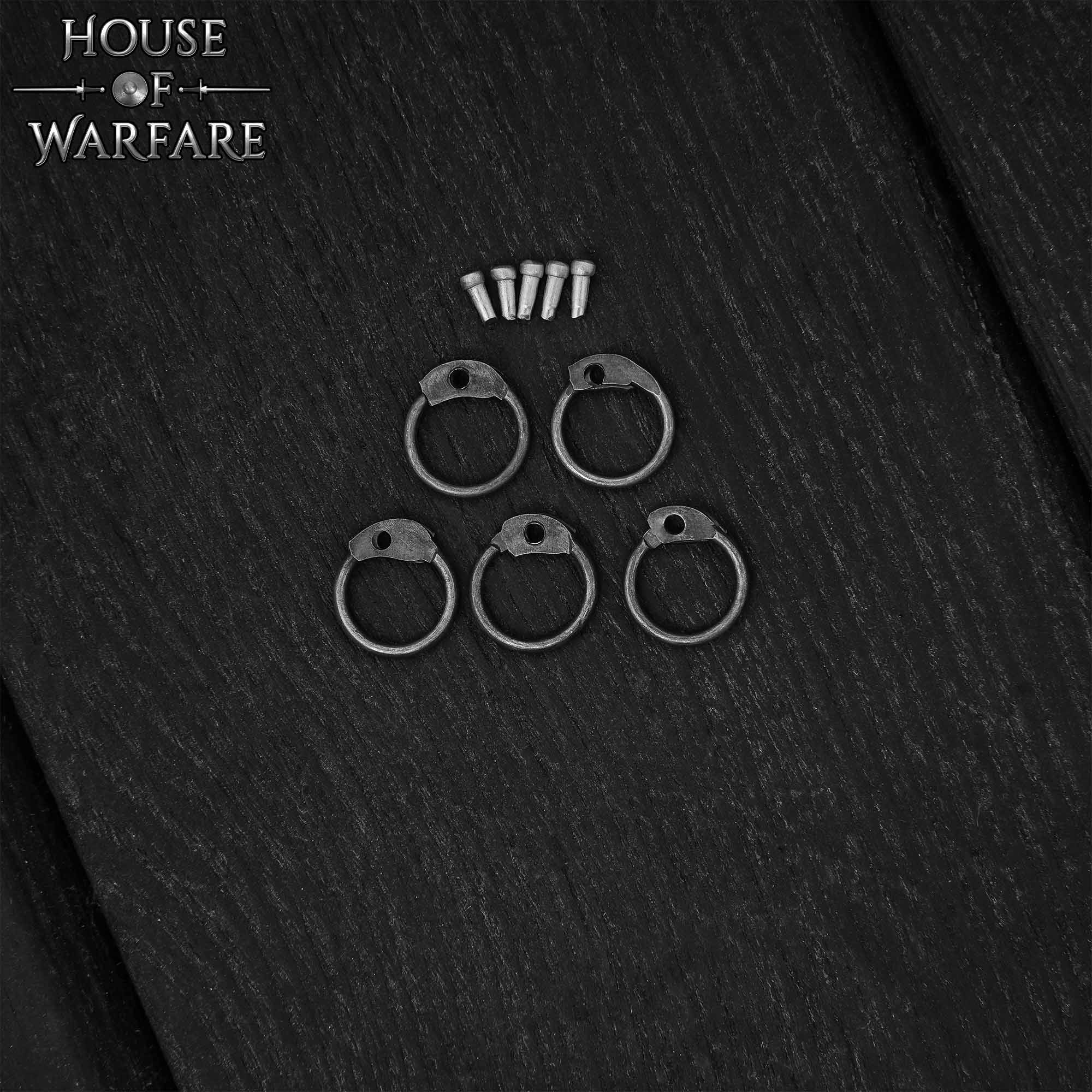 Imagen única de: Kit de Correo de Anillas Sueltas - Anillas Redondas Remachadas de Acero Dulce, 8 Mm de Diámetro Interior, Calibre 18