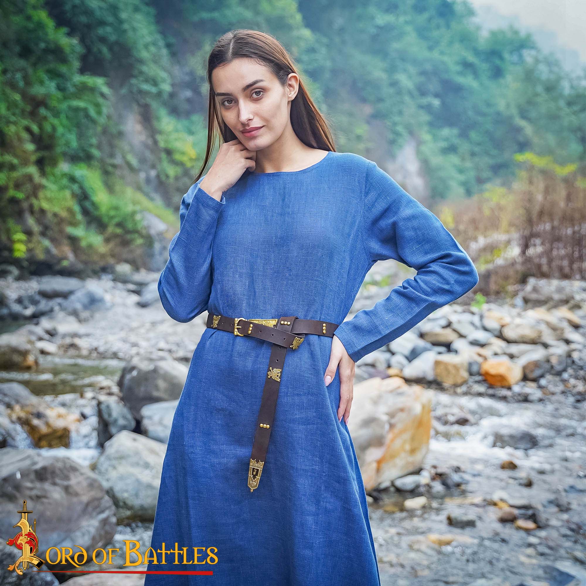 Hebilla Medieval de Latón con Cardo Cerrado - Accesorio para Cinturón Macizo - Imagen 5