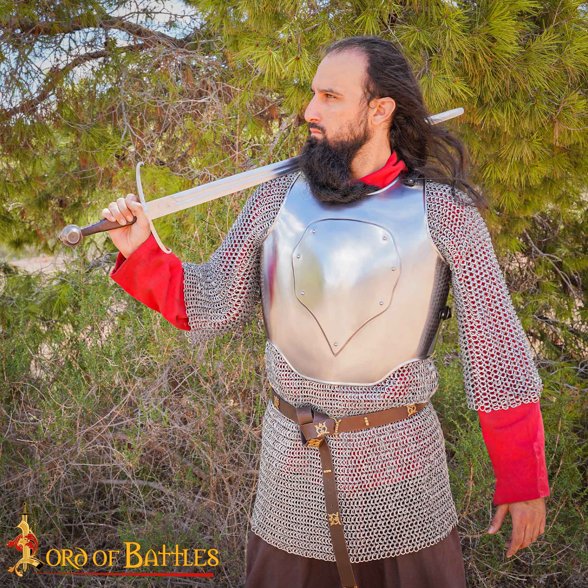 Imagen única de: Coraza Corta Medieval de Acero