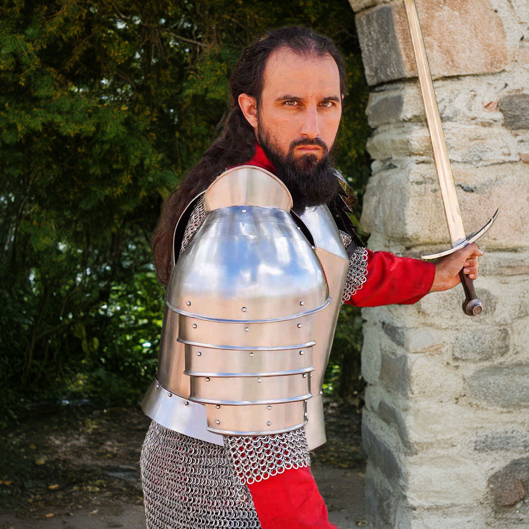 Imagen única de: Coraza de Caballero Medieval con Pañuelos