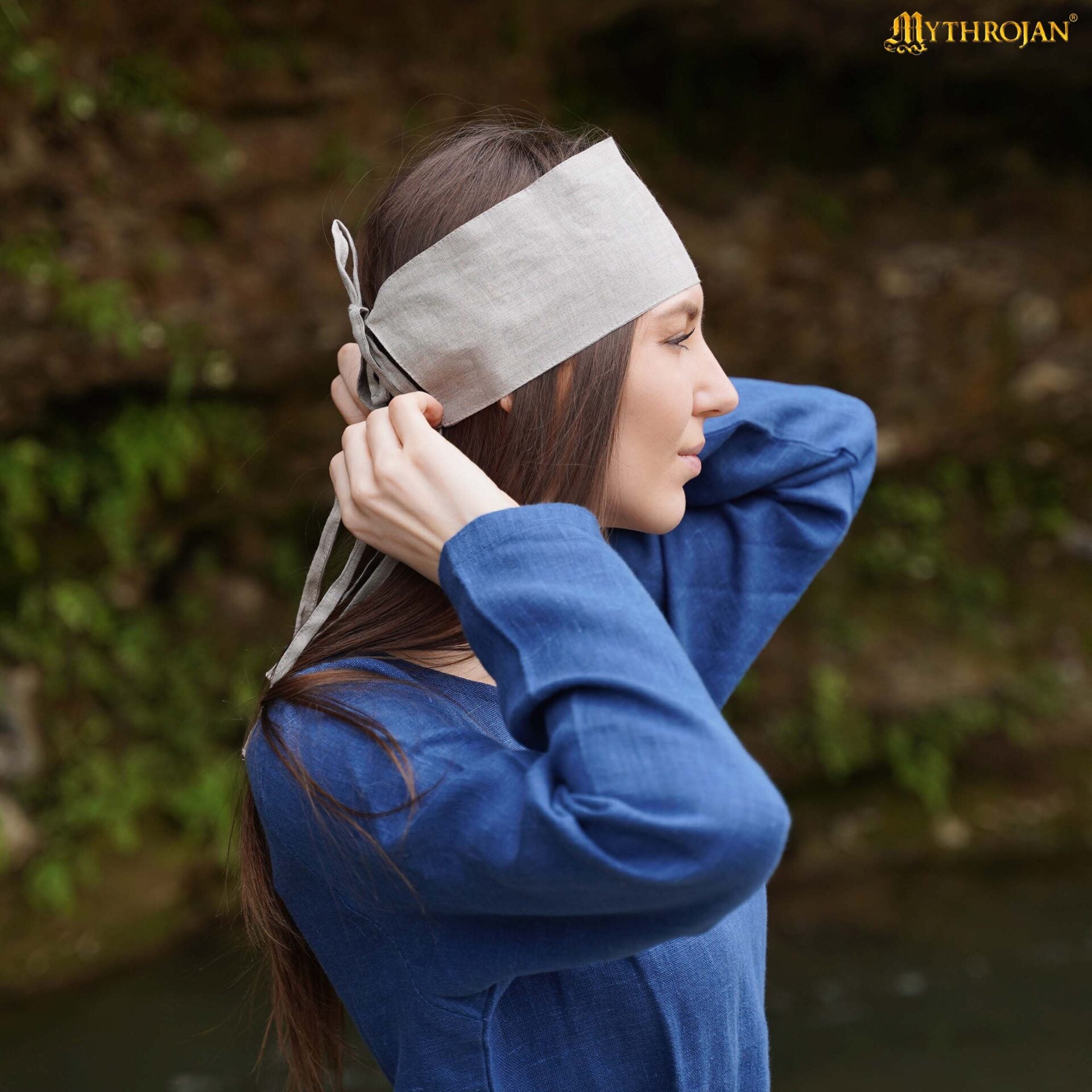 Imagen única de: Cinta Medieval de Lino - Cinta de Lino 100% Natural