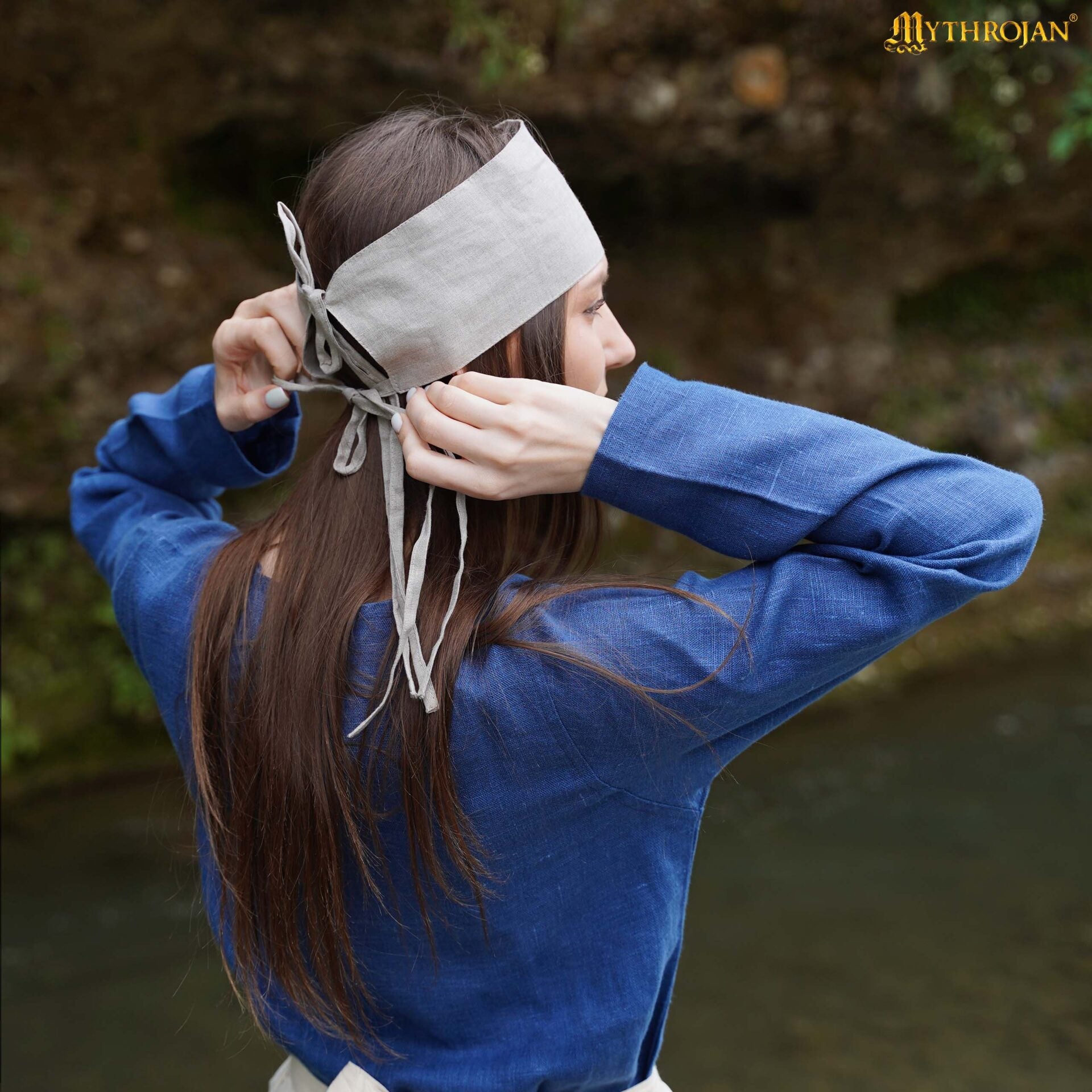 Imagen única de: Cinta Medieval de Lino - Cinta de Lino 100% Natural