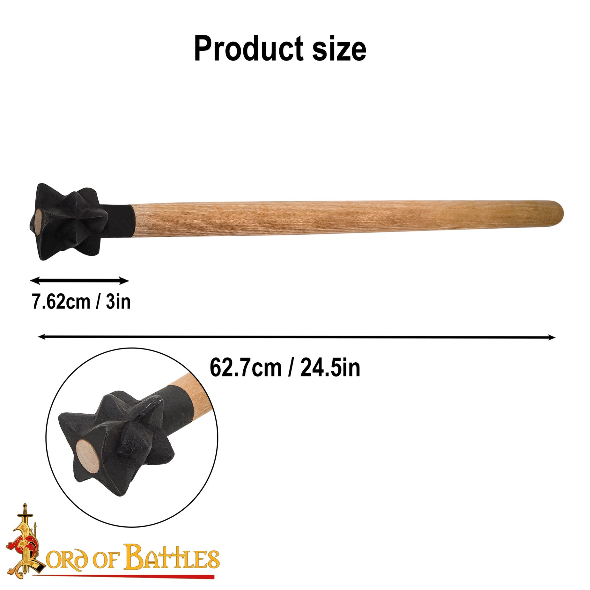 Imagen única de: Maza Medieval Robusta con Pinchos