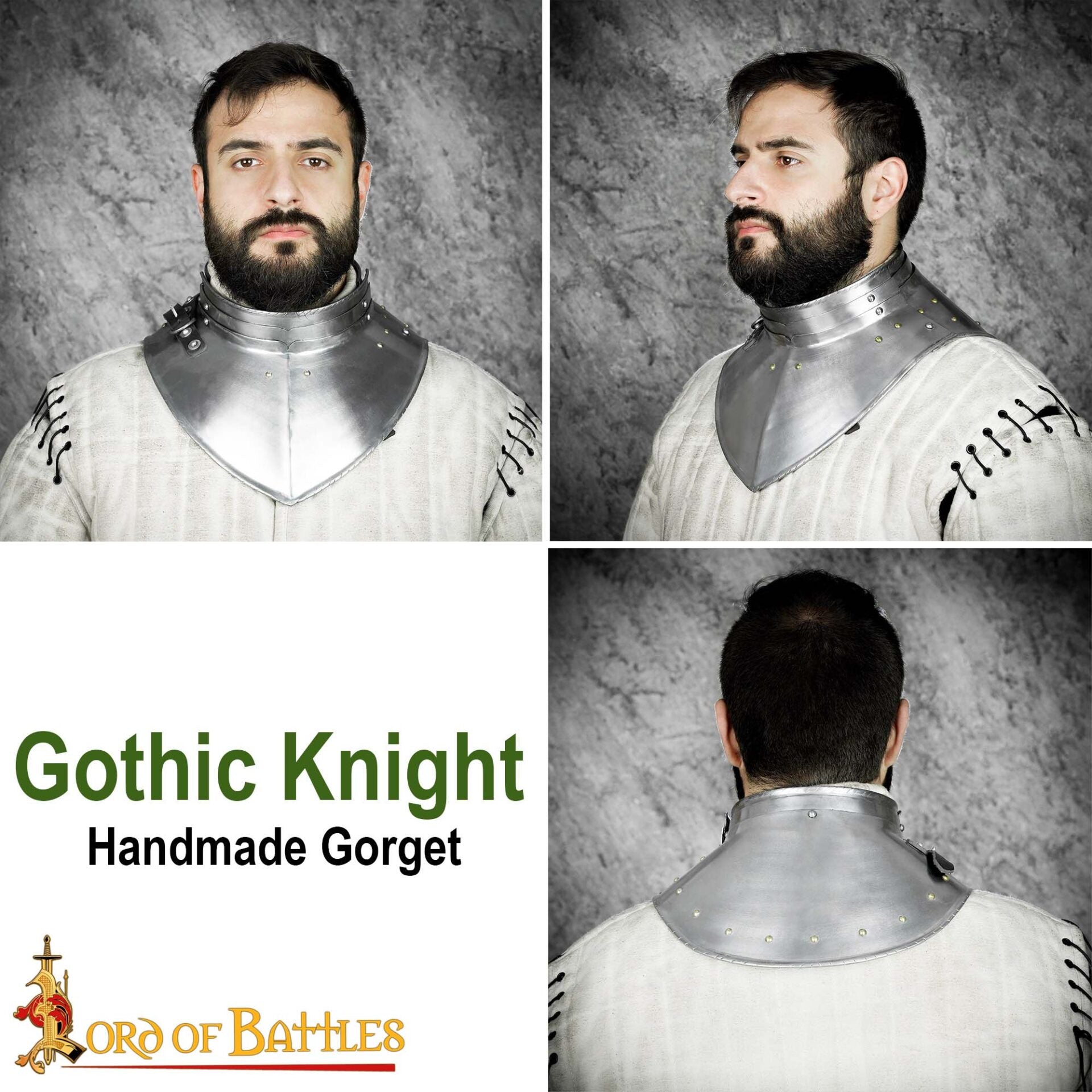 Imagen única de: Elegante Garrote Medieval de Acero Calibre 16