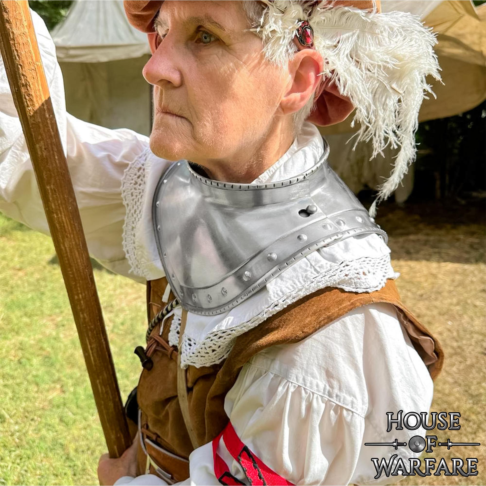 Imagen única de: Gorget Medieval de Acero para Soldados