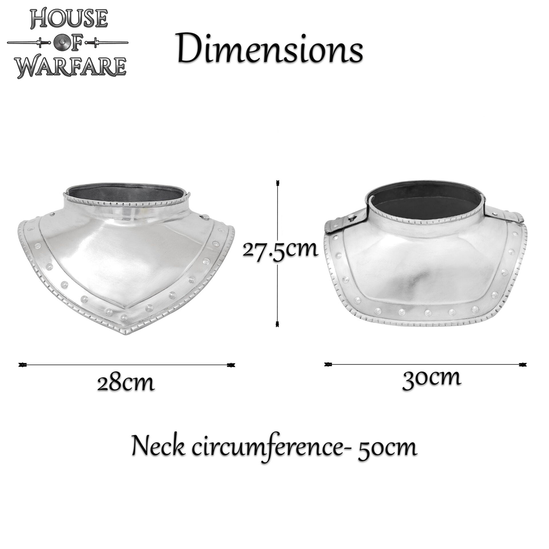 Imagen única de: Gorget Medieval de Acero para Soldados