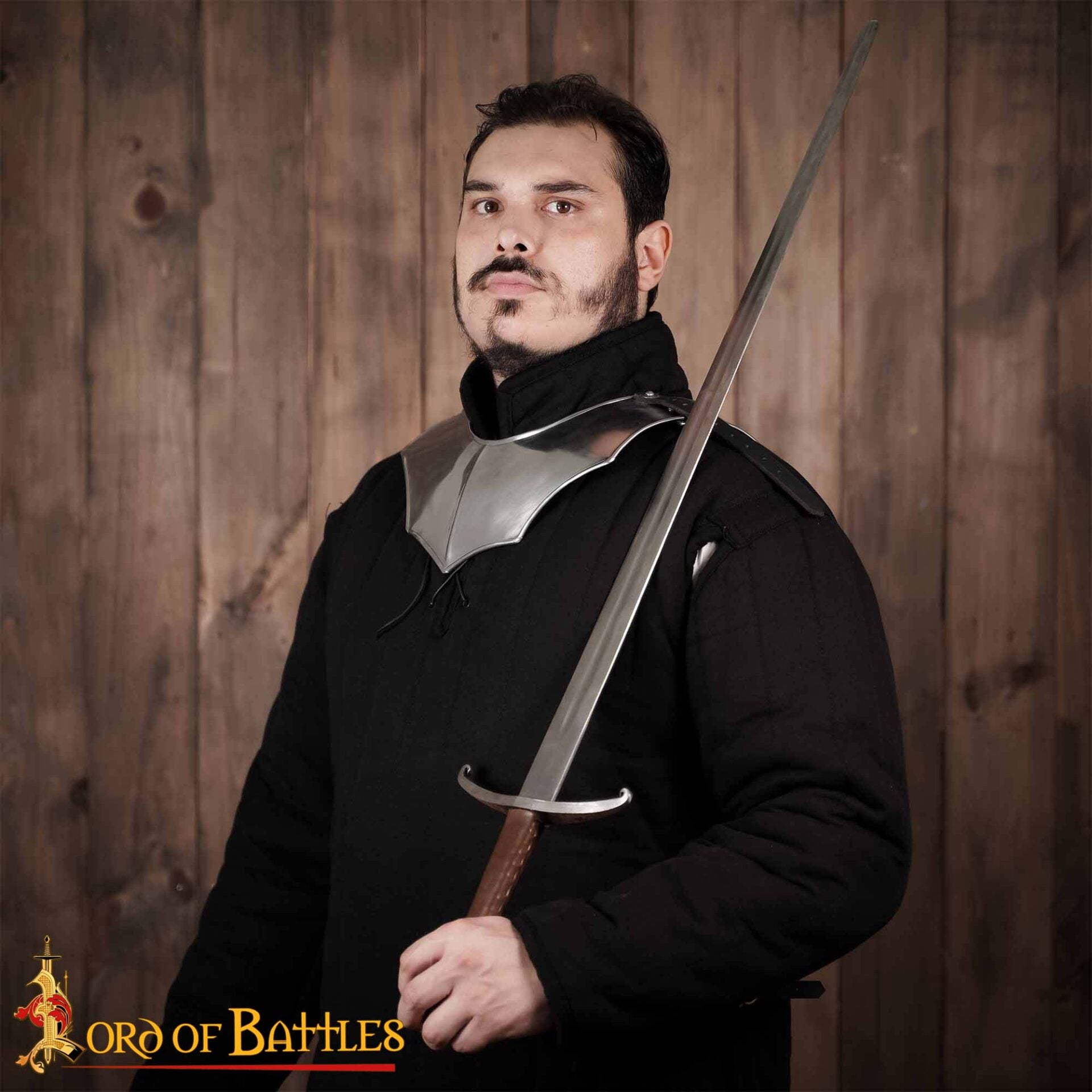 Imagen única de: Gorget de Acero Medieval de Caballero Vengador