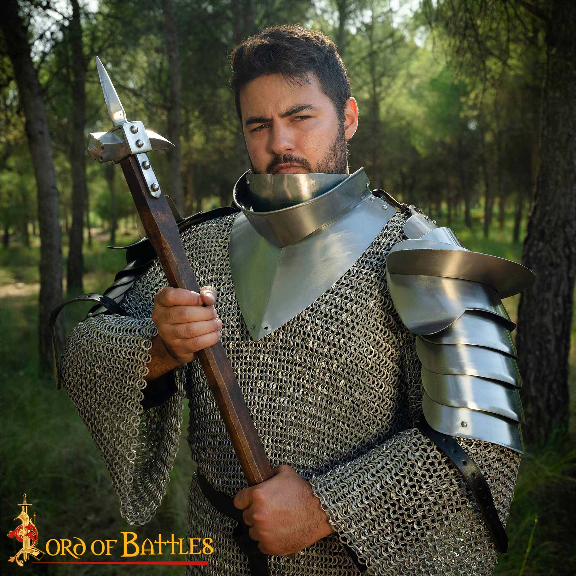 Imagen única de: Gorget Medieval del Siglo Xv con Bevor Calibre 16