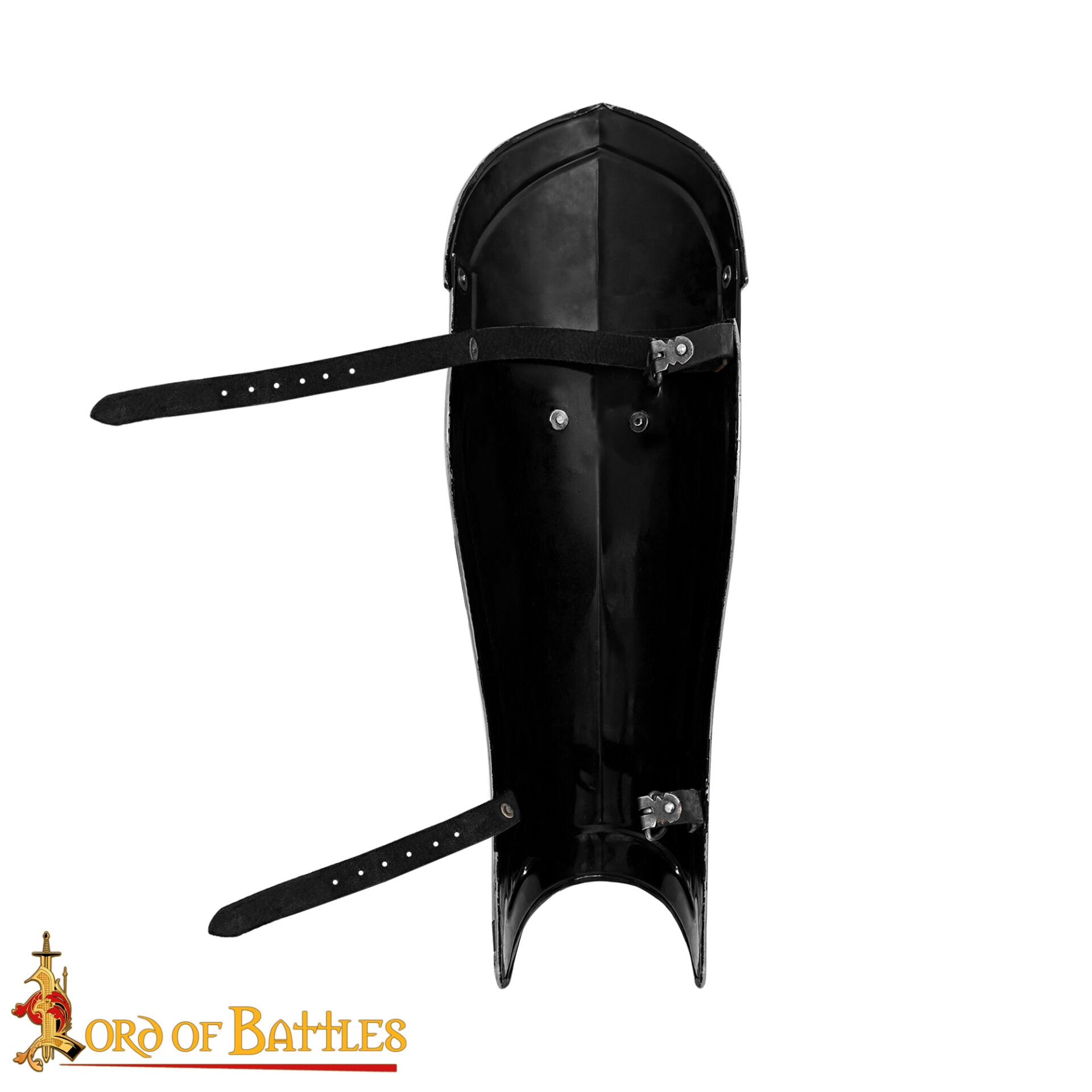 Imagen única de: Armadura Gótica de Piernas con Rodilleras del Siglo Xv - Grebas de Acero para Larp Calibre 18