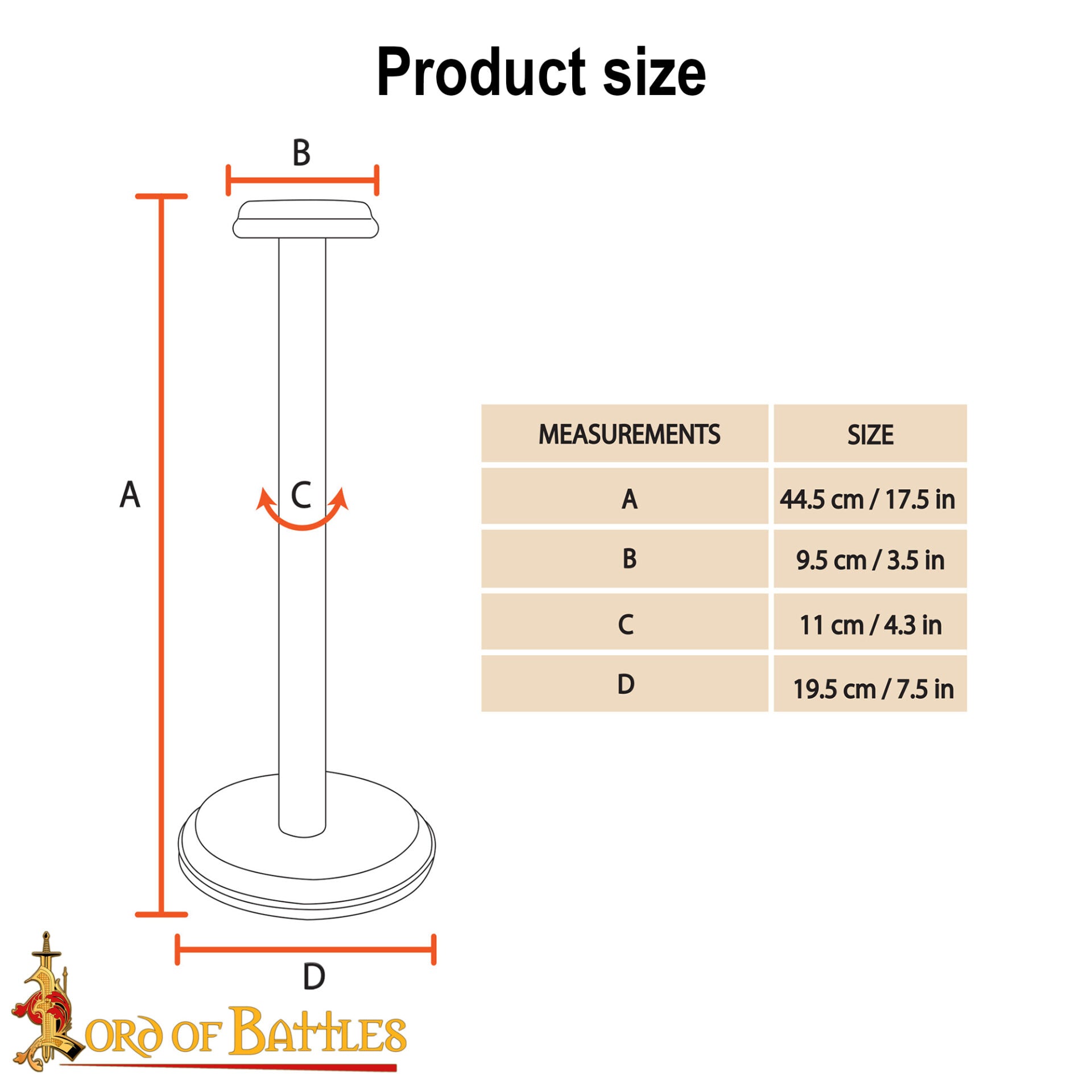 Imagen única de: Soporte de Madera Desmontable Hecho a Mano para Cascos con o sin Aventail