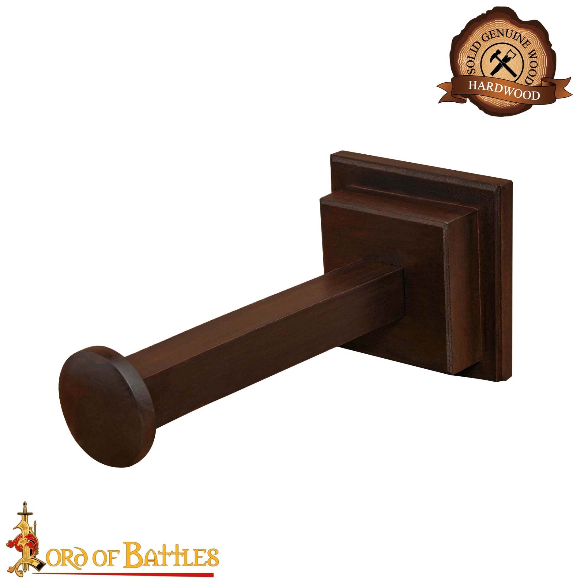 Imagen única de: Soporte de Madera Auténtica Hecho a Mano para Cascos con o sin Aventail