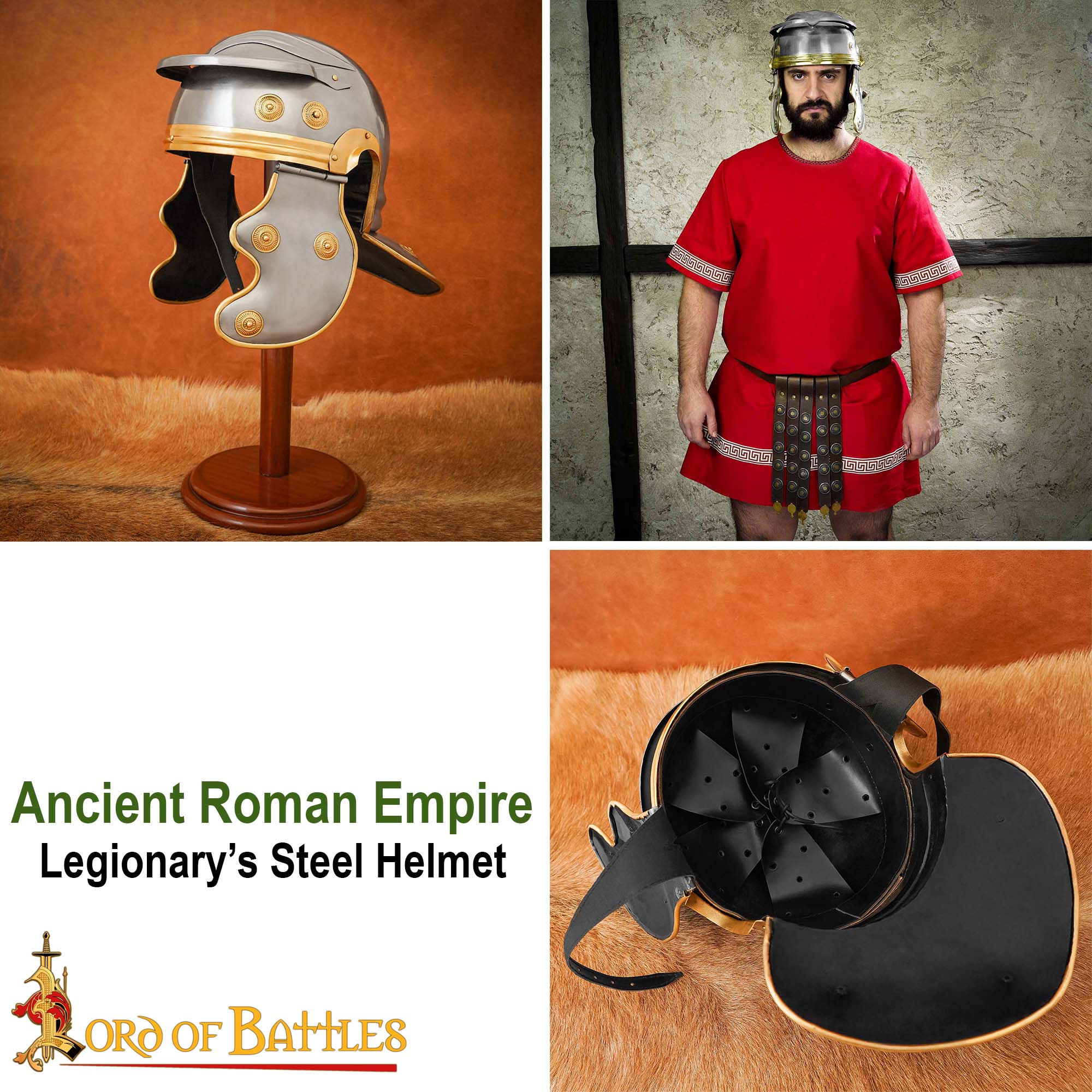 Imagen única de: Casco de Acero de Legionario del Antiguo Imperio Romano