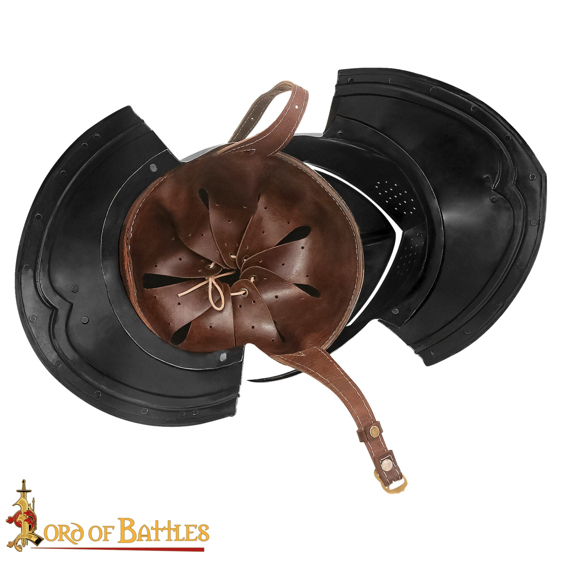 Imagen única de: Casco Cerrado Renaissance con Visera Móvil Bevor Integrada Calibre 16