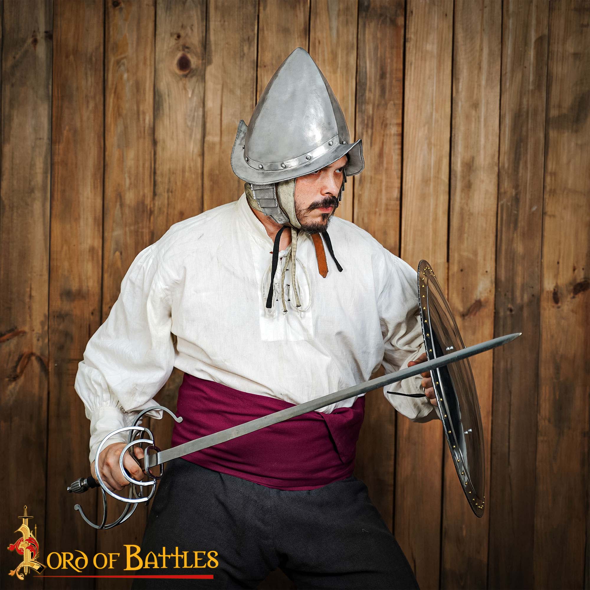 Imagen única de: Casco de Morrión Español del Siglo Xvi de los Tercios Calibre 16