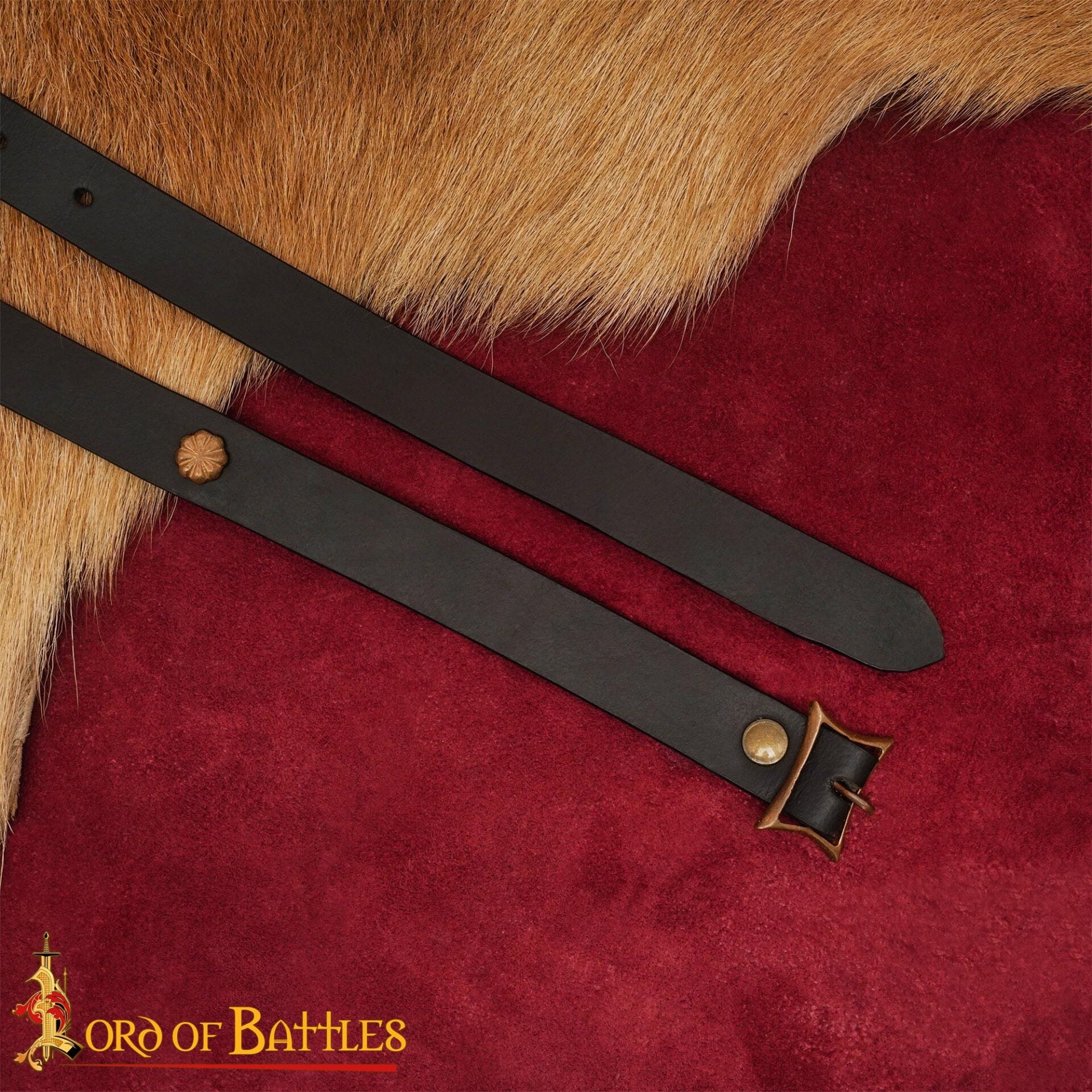 Imagen única de: Cinturón Altomedieval con Hebilla Rectangular de Bronce