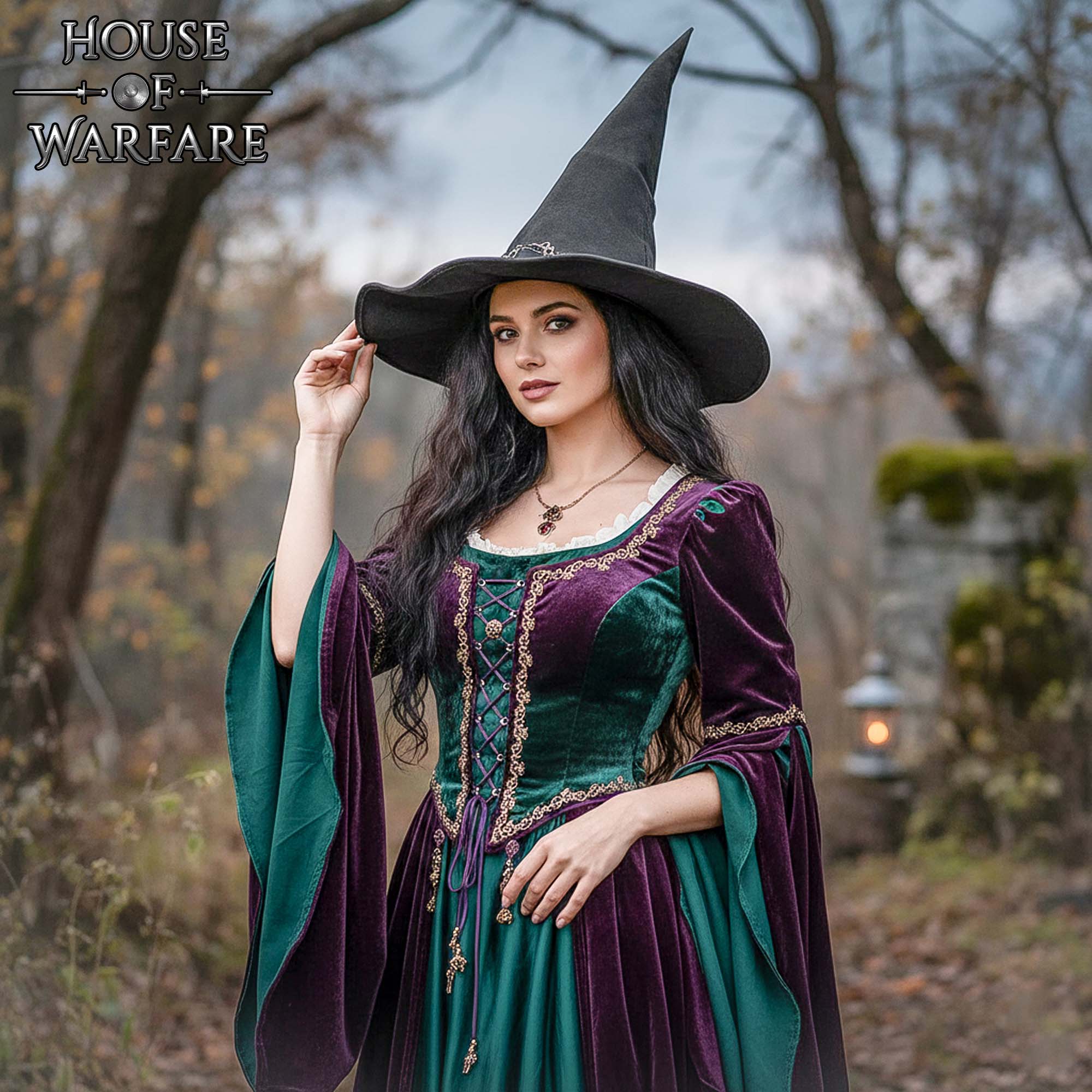 Sombrero Medieval de Mago en Cuero Artesanal