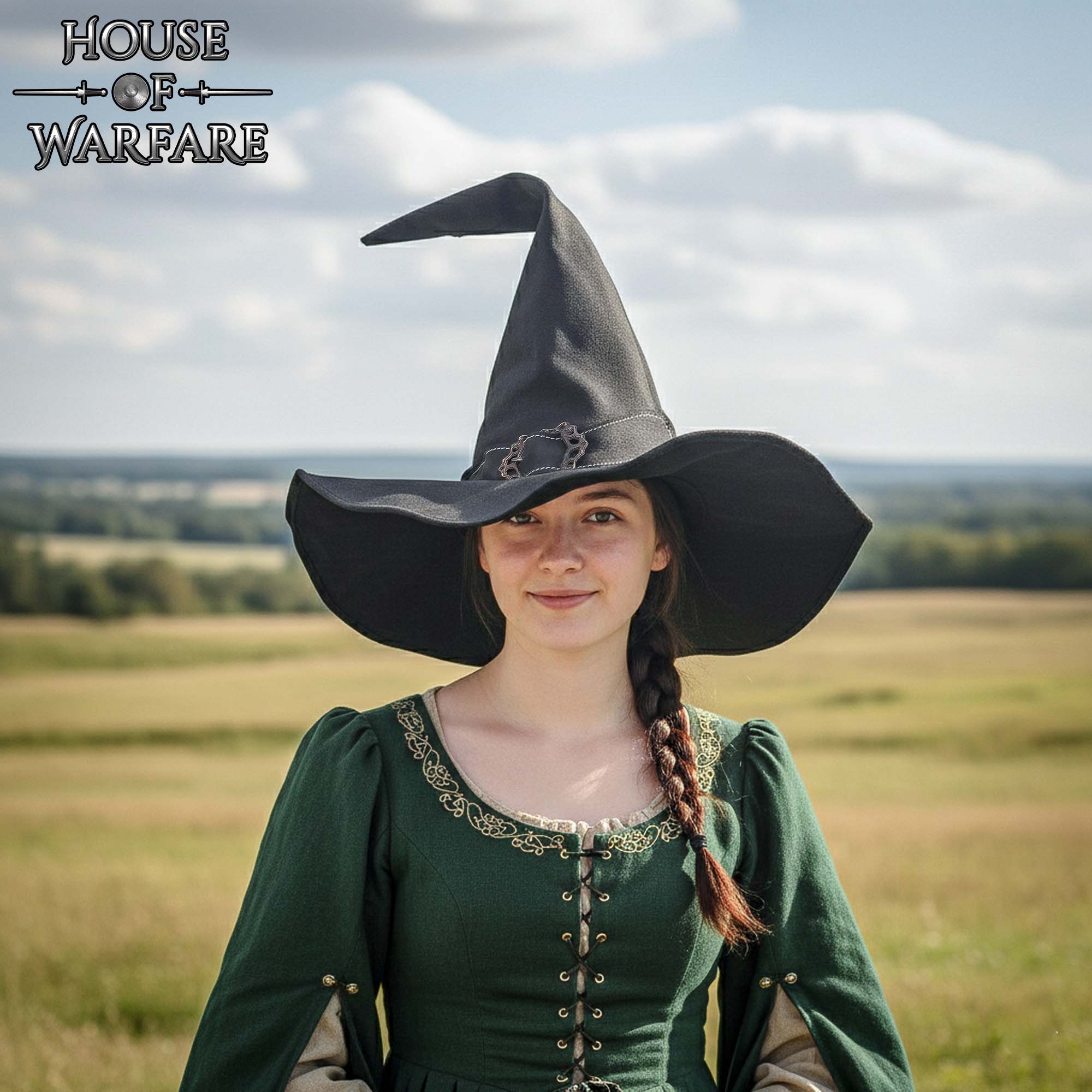 Sombrero Medieval de Mago en Cuero Artesanal