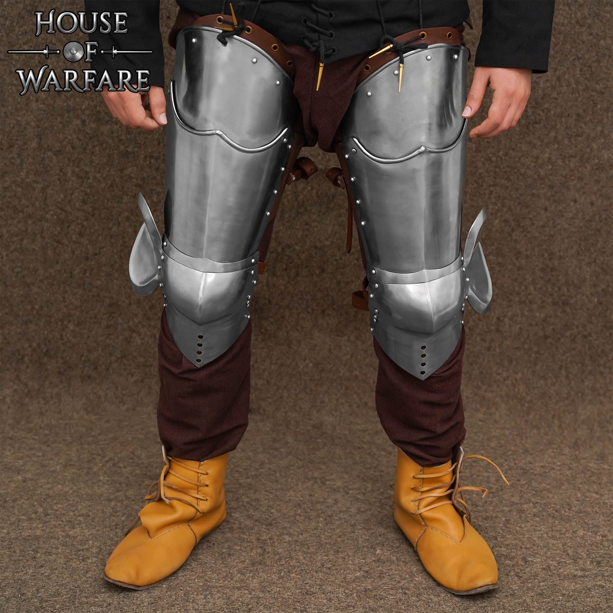 Imagen única de: Set de Armadura Medieval - Cuisse, Poleyn & Greave