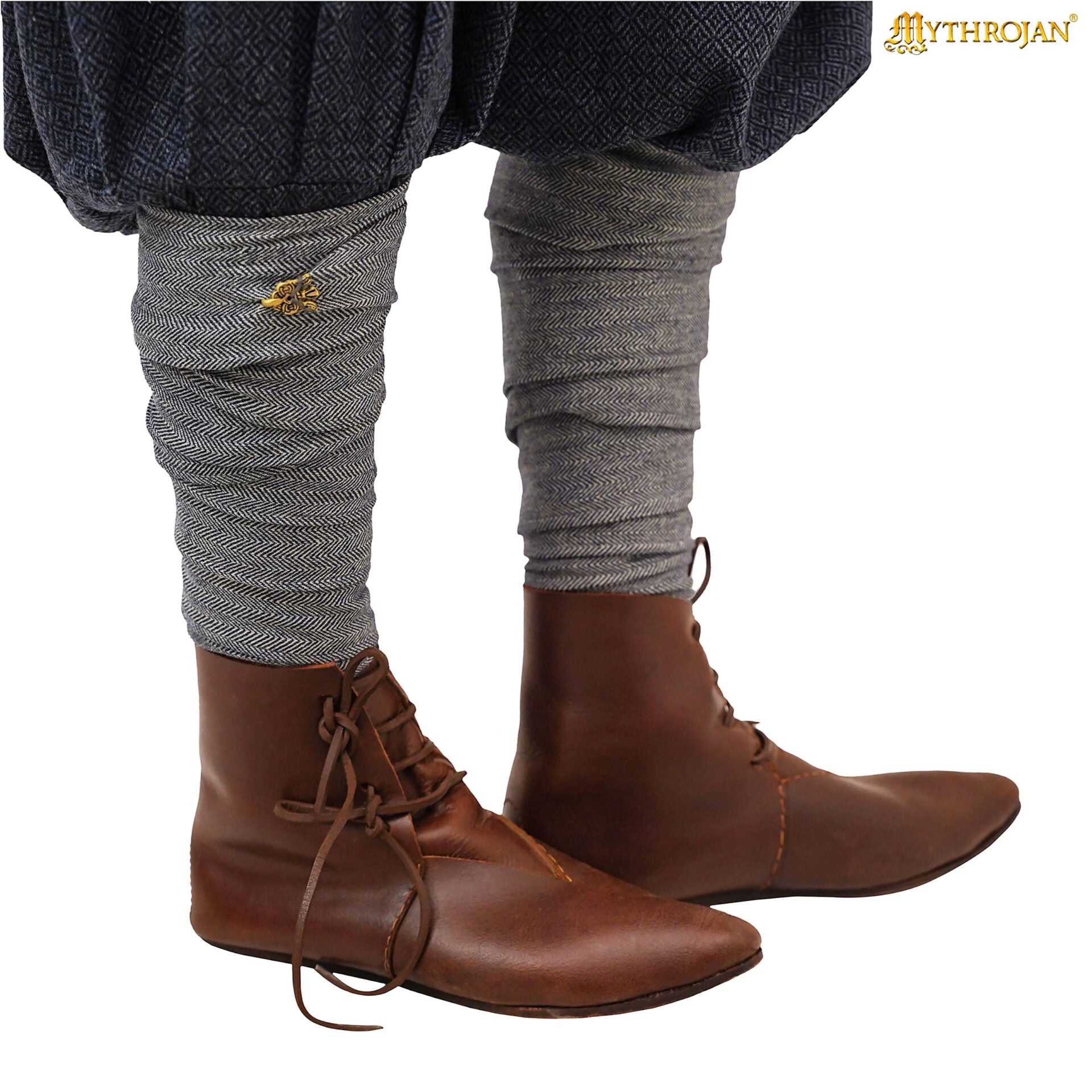 Imagen única de: Cubrepiernas de Lana Raven Viking: Practicidad y Protección con Detalles Históricos