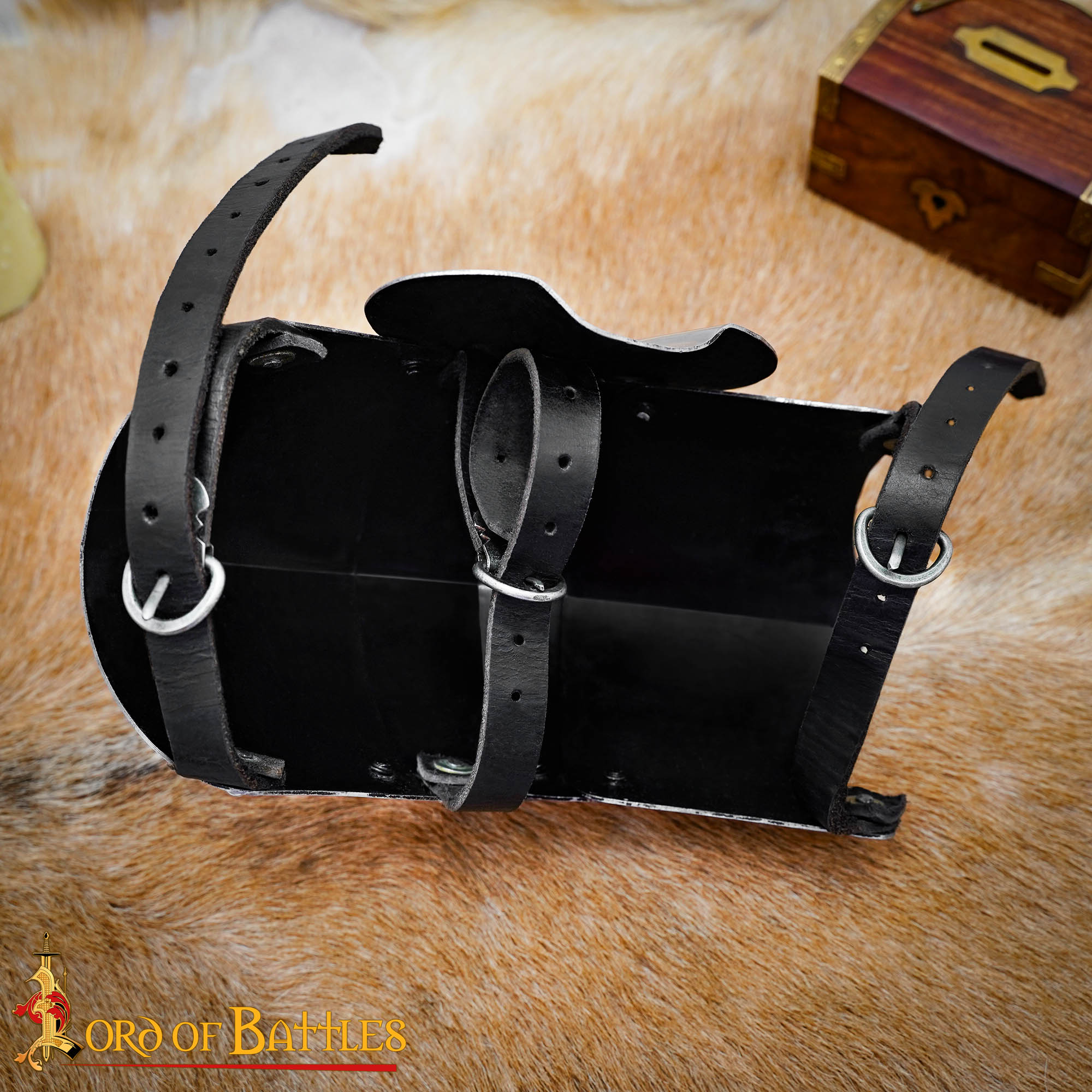 Imagen única de: Armadura de Rodilla de Arquero Poleyns del Siglo Xv, Calibre 16