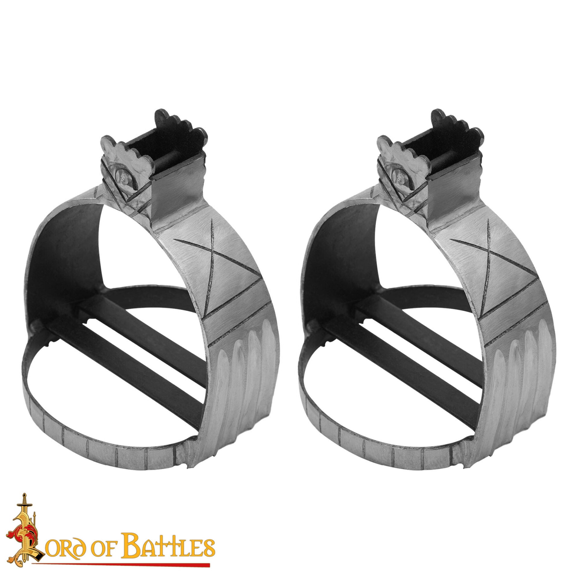 Imagen única de: Estribos Medievales de Acero Forjados a Mano