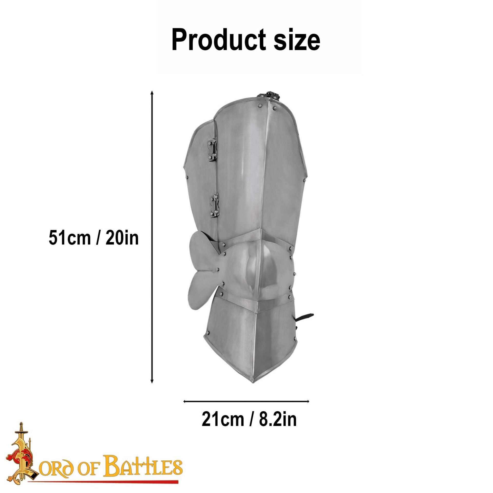 Imagen única de: Armadura Medieval Clásica - Acero para LARP