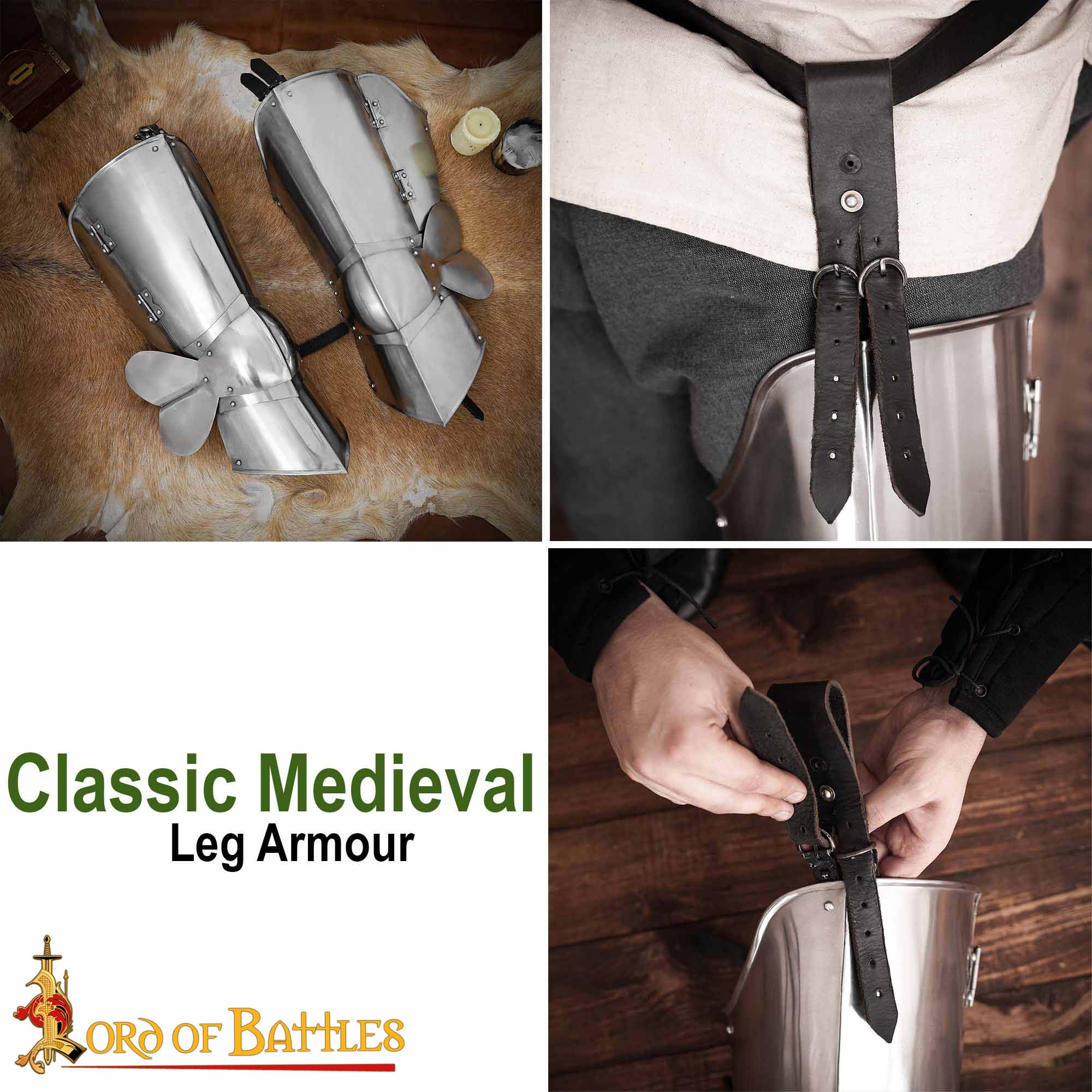 Imagen única de: Armadura Medieval Clásica - Acero para LARP