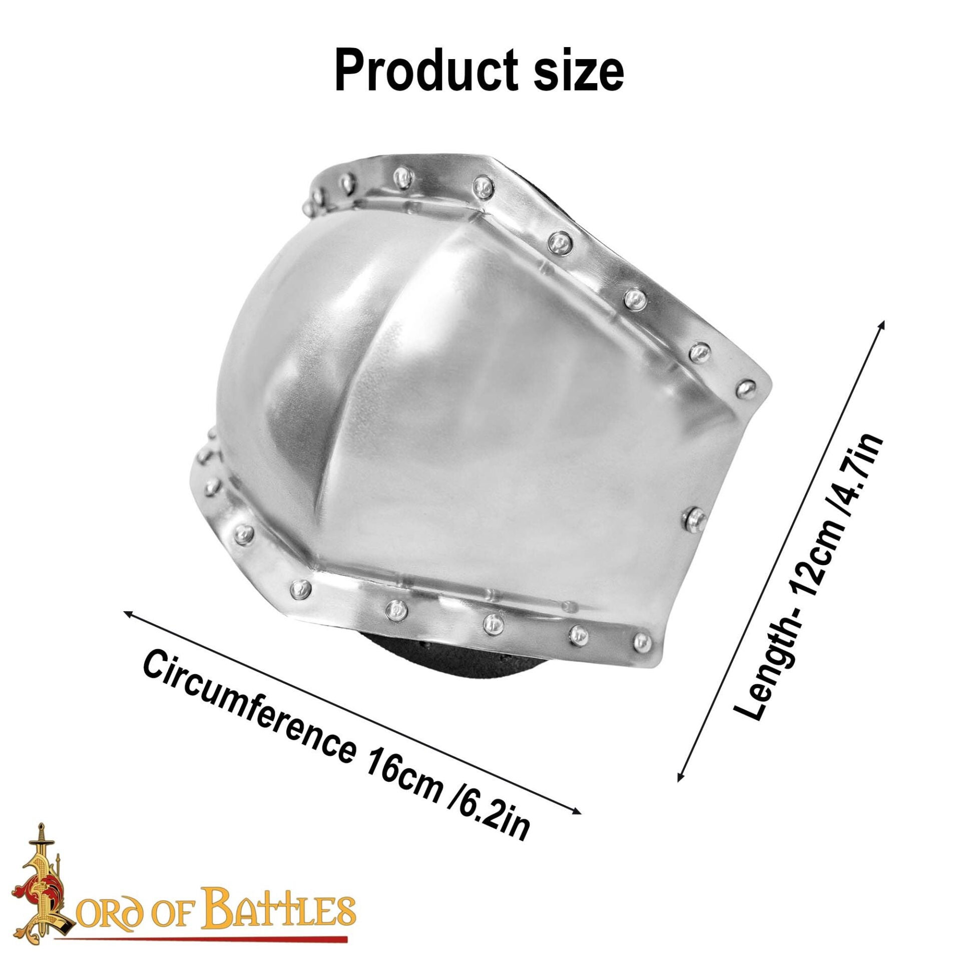 Imagen única de: Caballero del Siglo Xiii - Xiv Poleyns Rodilleras Forradas de Ante Calibre 16